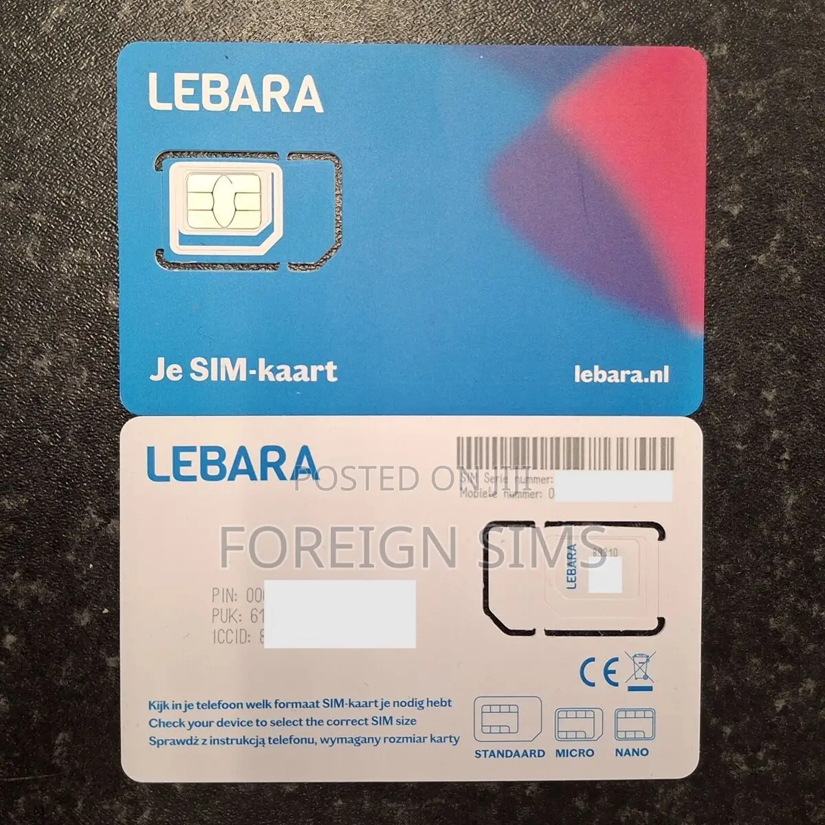 Activated Netherlands Sim Card