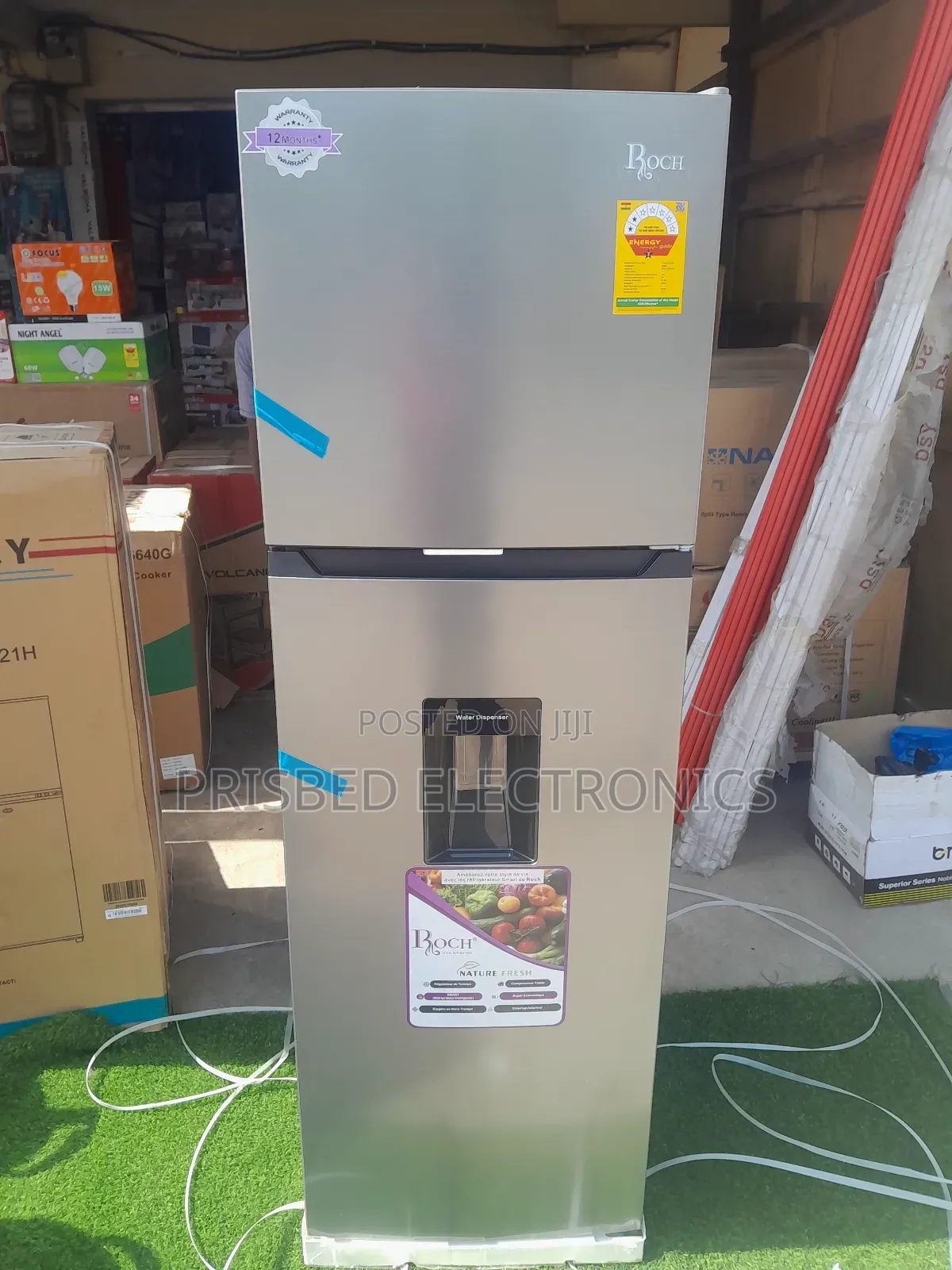 ROCH Durable Double Door Fridge 247 Litres (Frost Free)