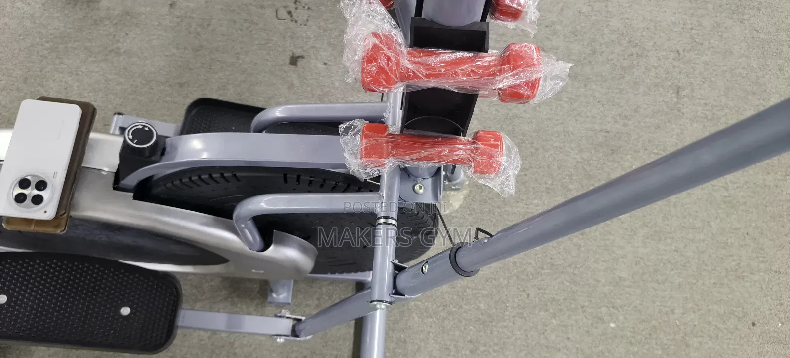 Elliptical Bike With Dumbbell.