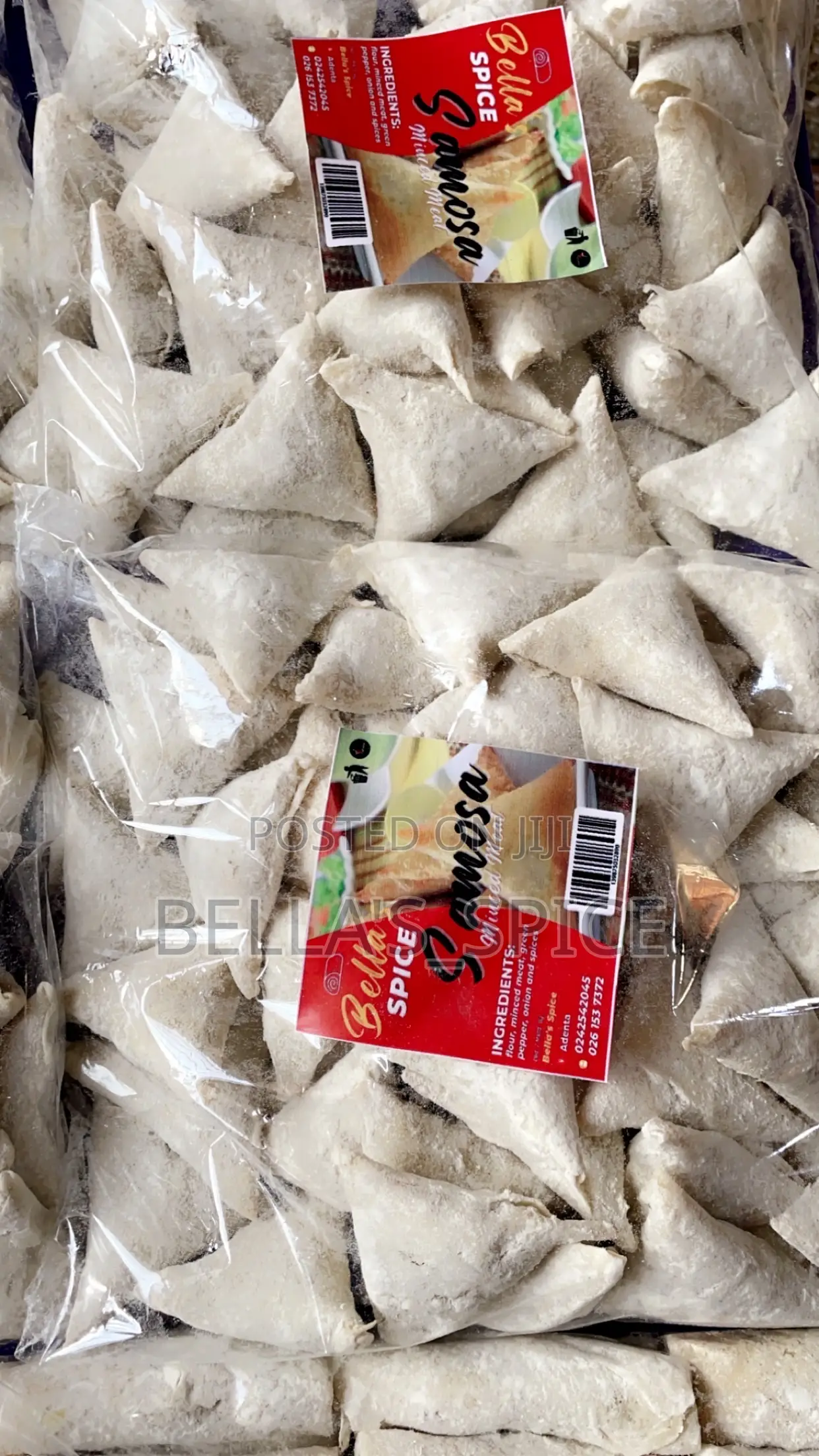 Delicious Ready to Fry Spring Rolls and Samosa