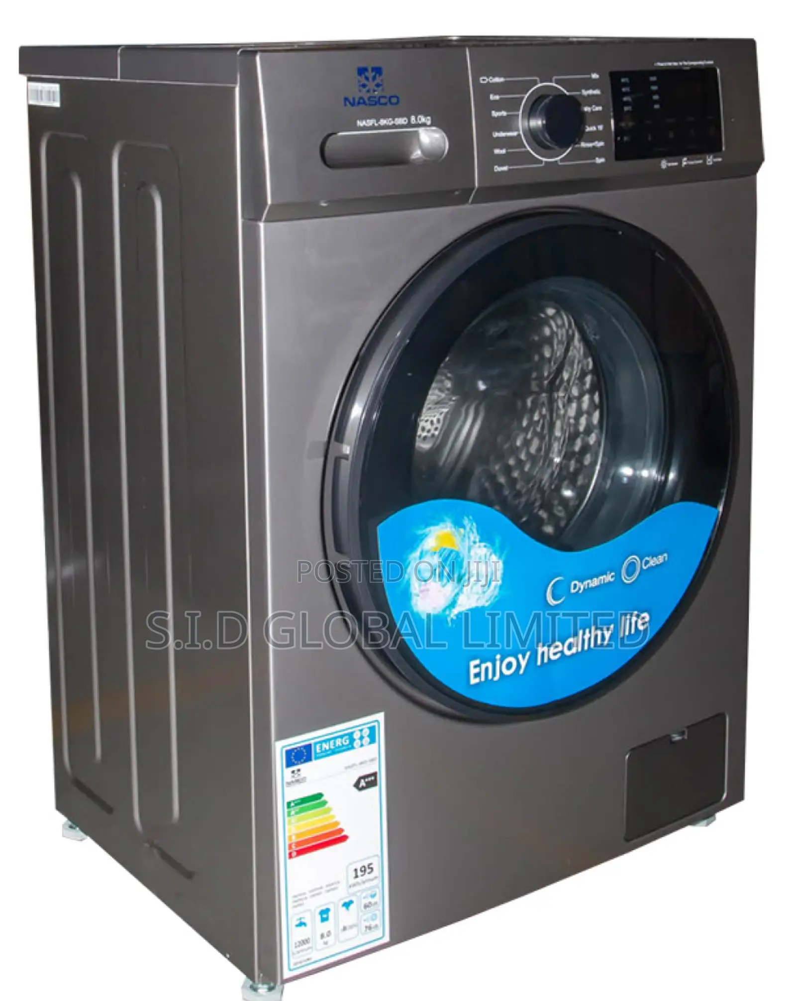 Laundry Perfection With NASCO-6KG-FRONT-LOAD-WASHING-MACHINE