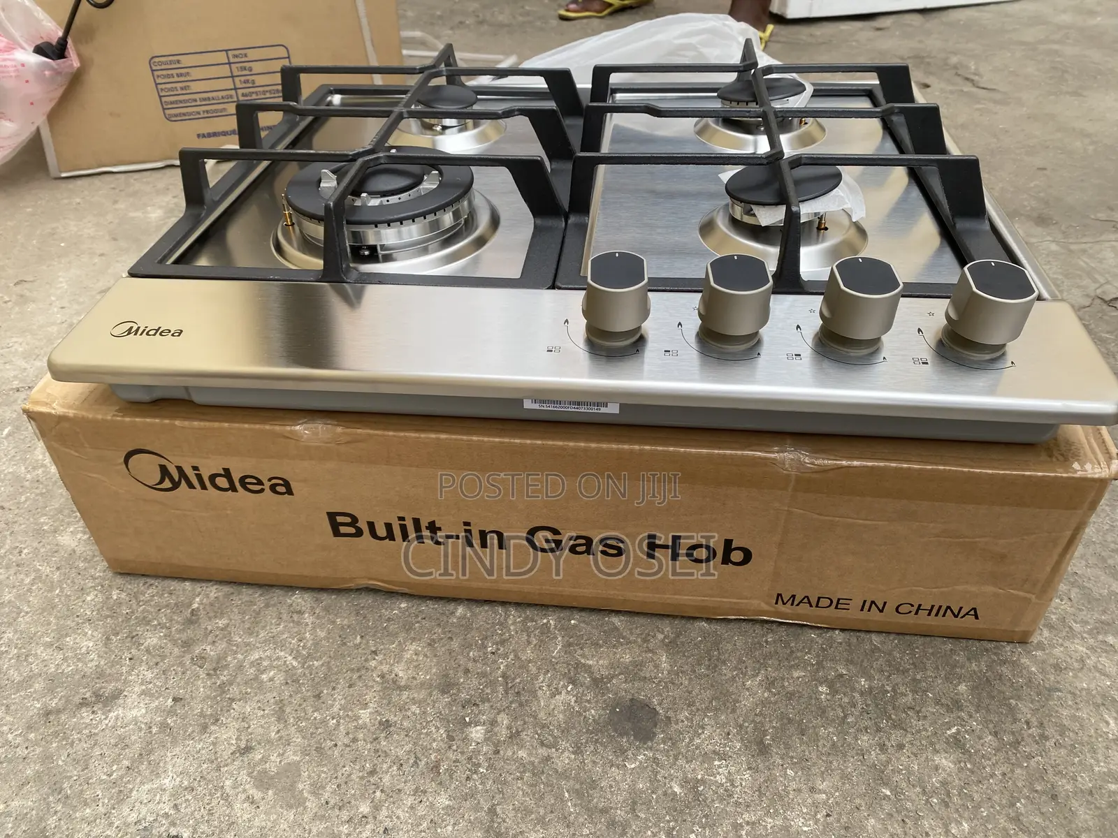 Glossy Midea 4burner Built in Gas Hob Gascooker