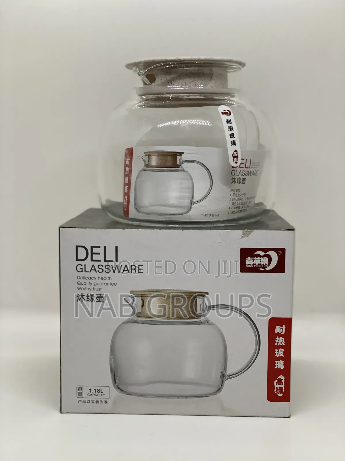 1.18L Borosilicate Kettle