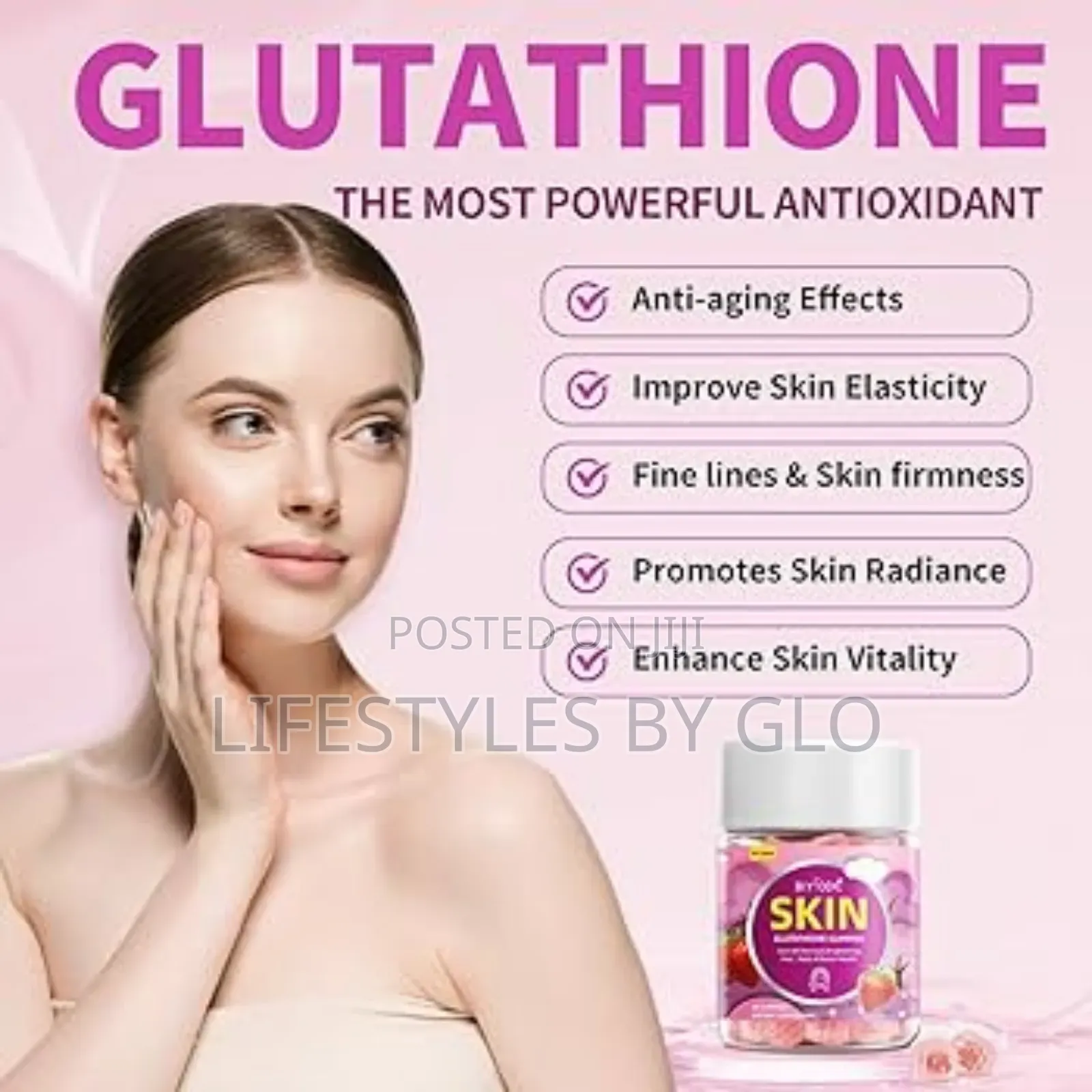 Biyode Glutathione Collagen Skin Glow Gummies