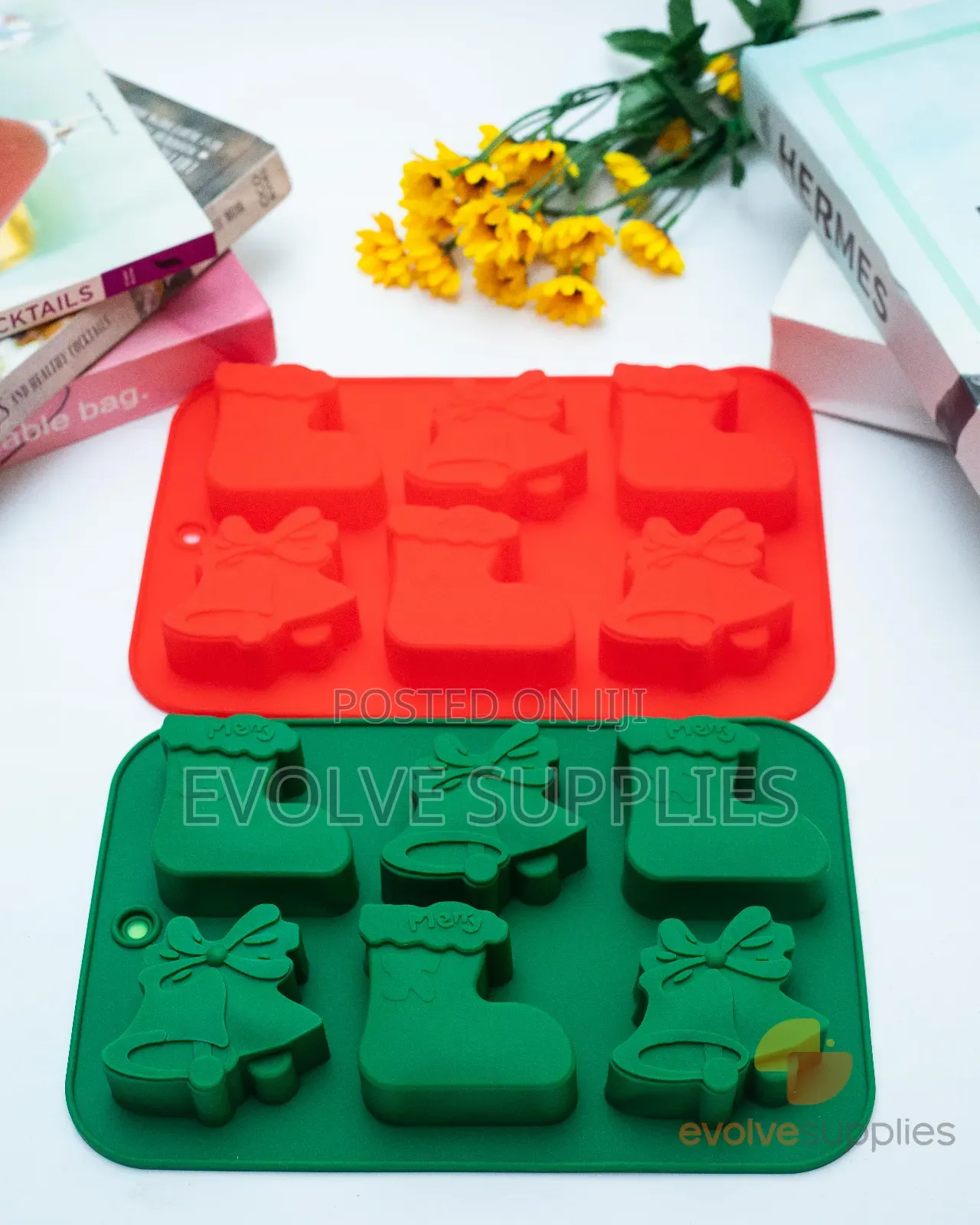 Christmas Bell Sock Theme Silicone Mould