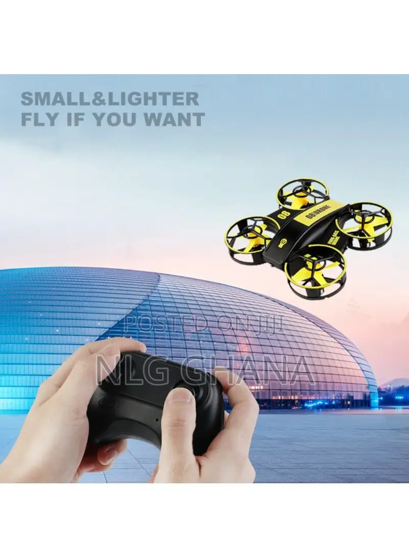 300mah Rechargeable 360o 4-Axis LED Light Rc Drone With Remo