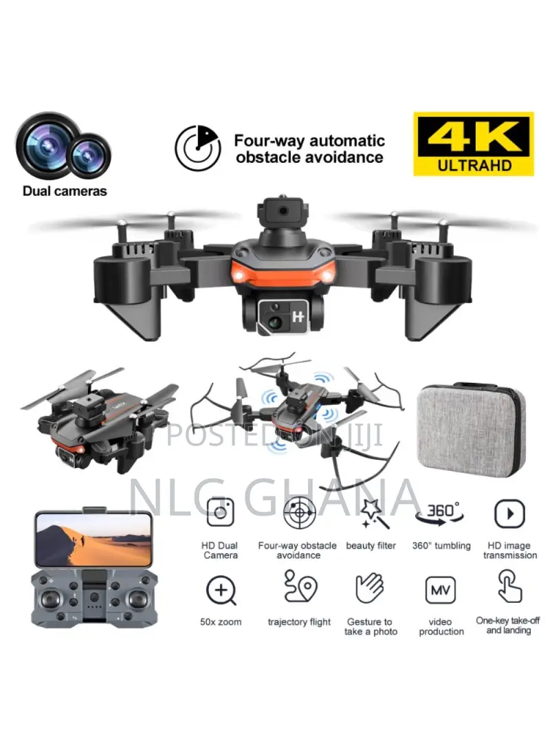  Dual-Camera Folding RC Drone Obstacle Avoidance Easy Cont