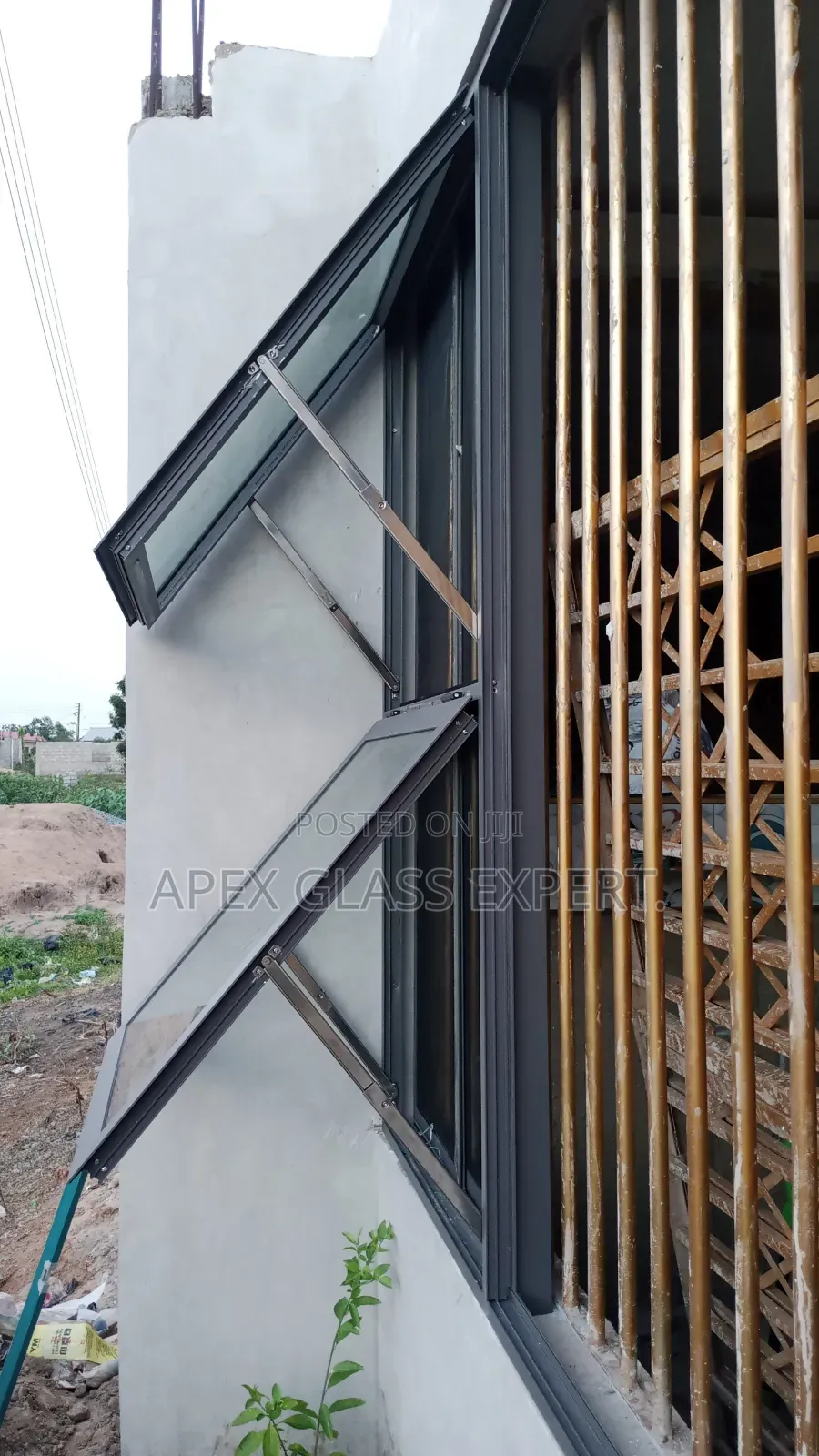 Awning Windows With Side Fixed Glass by Apexglassexpert