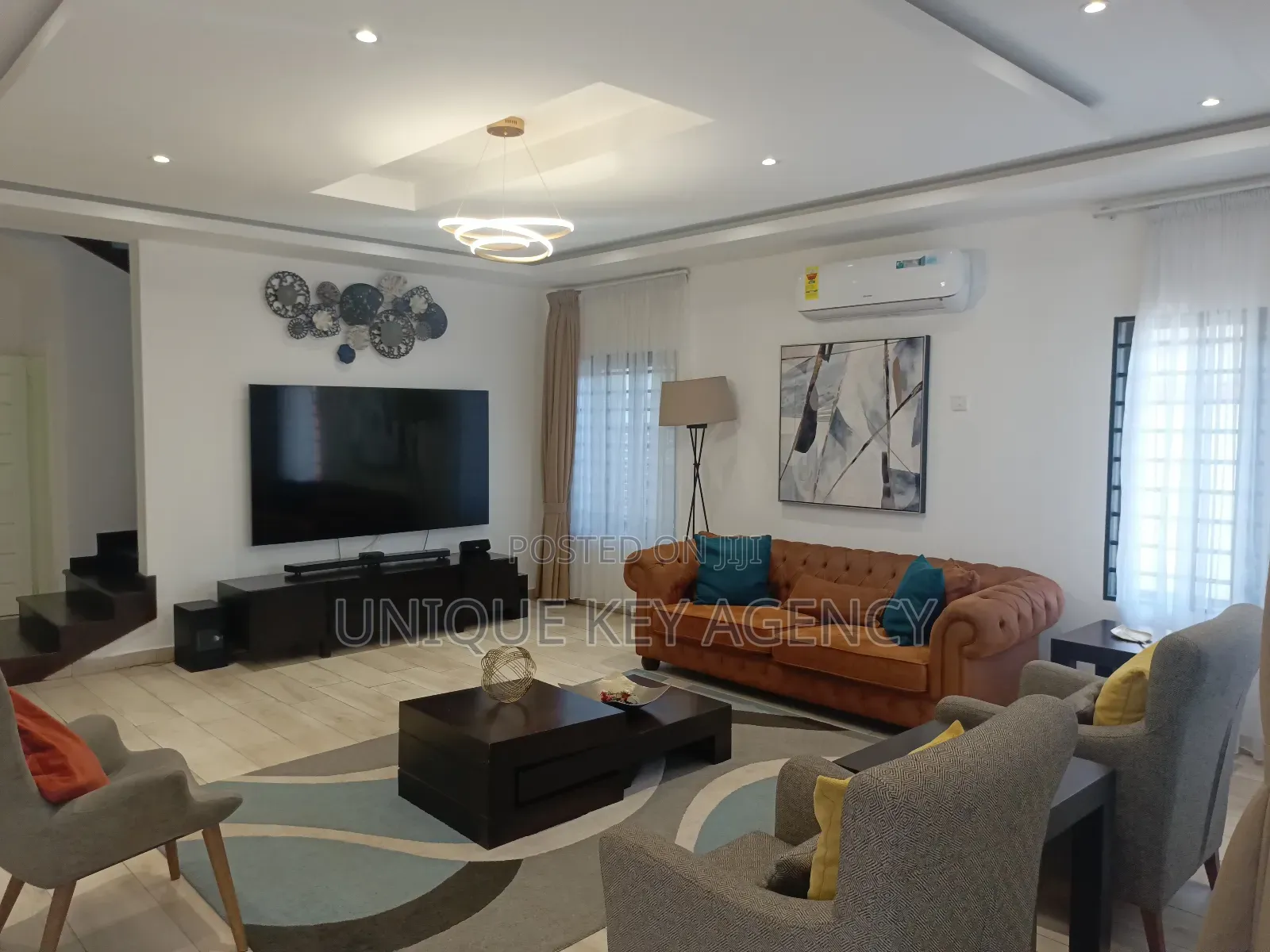 Furnished 4bdrm House in Unique Key Agency, Tseaddo for rent