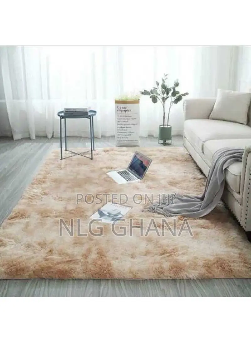 (L80 X W160 X H4)Cm Home Indoor Floor Tie Dyed Carpet - Wine