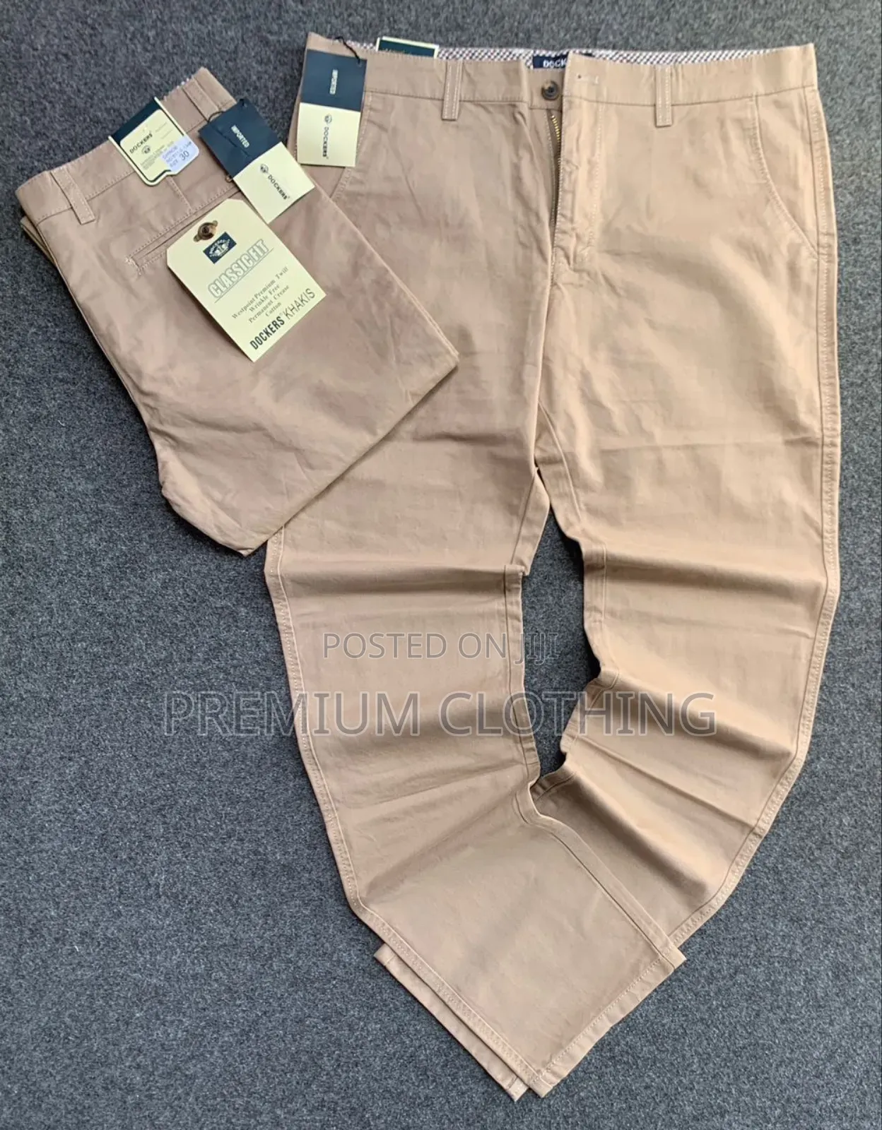 Braneded Khaki Trousers for Men Available