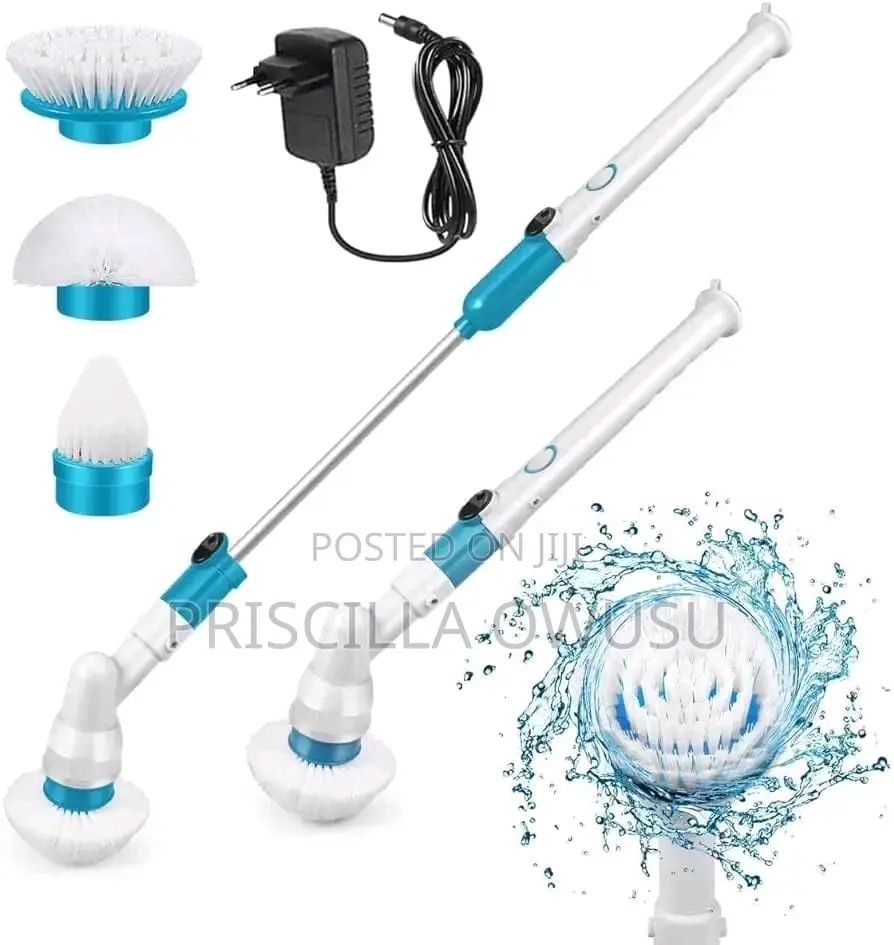 Rechargeable Scrubbing Brush With 3 Heads