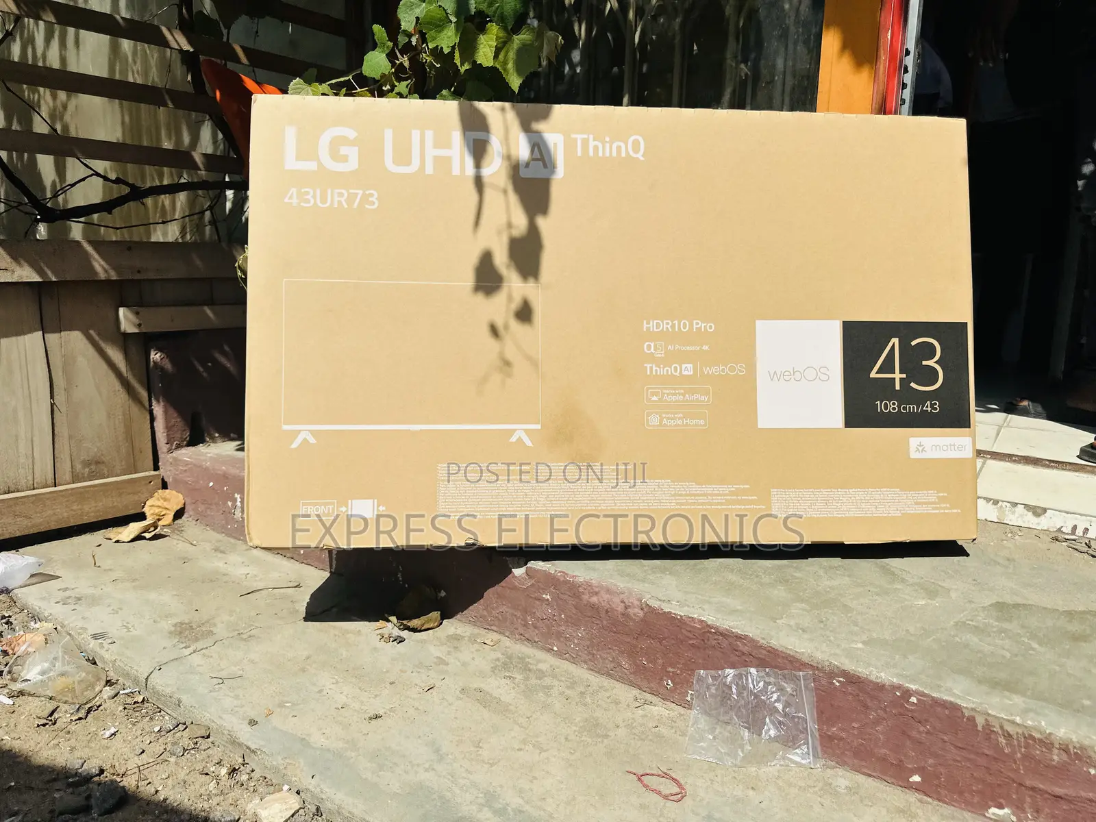 Slim and Sleek UHD Smart LG 43” UR73 2023 Model. Slim.