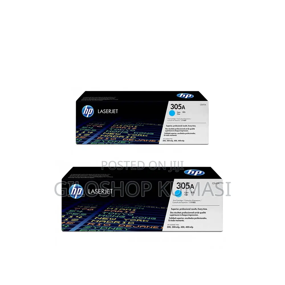 HP 305A Cyan Original Laserjet Toner Cartridge, CE411A