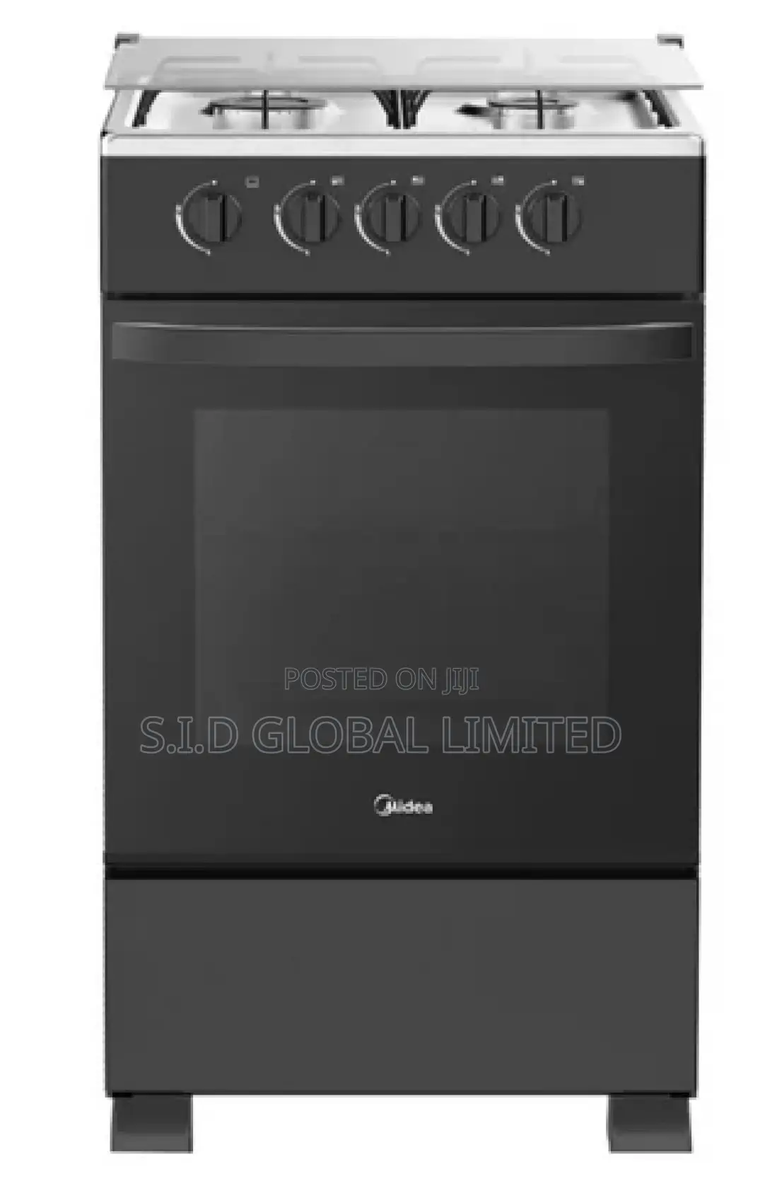 A Fires Touch of MIDEA-4-BURNER-GAS-COOKER-SILVER-MIRROR