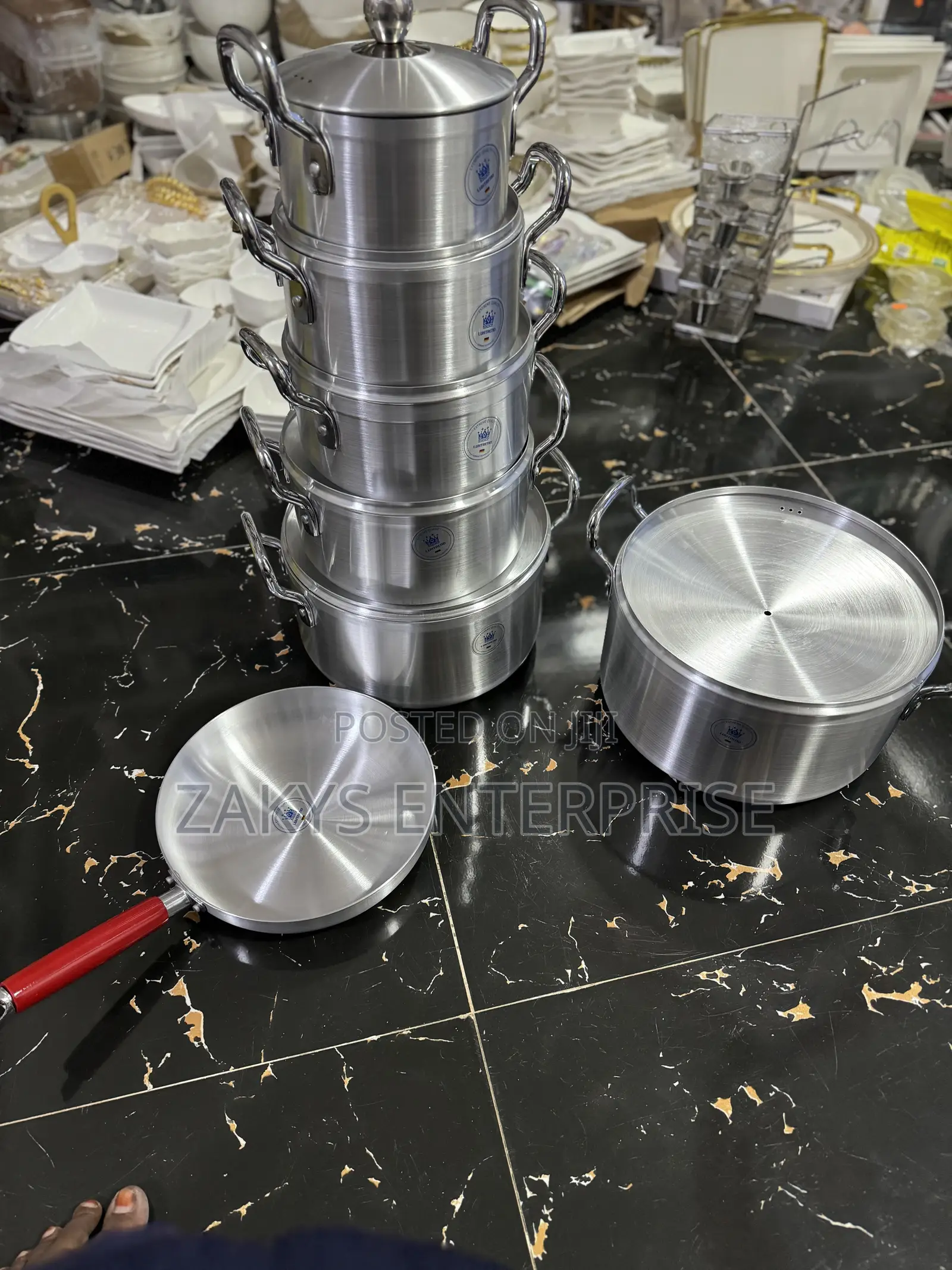 Aluminum Cookware Set With Frying Pan