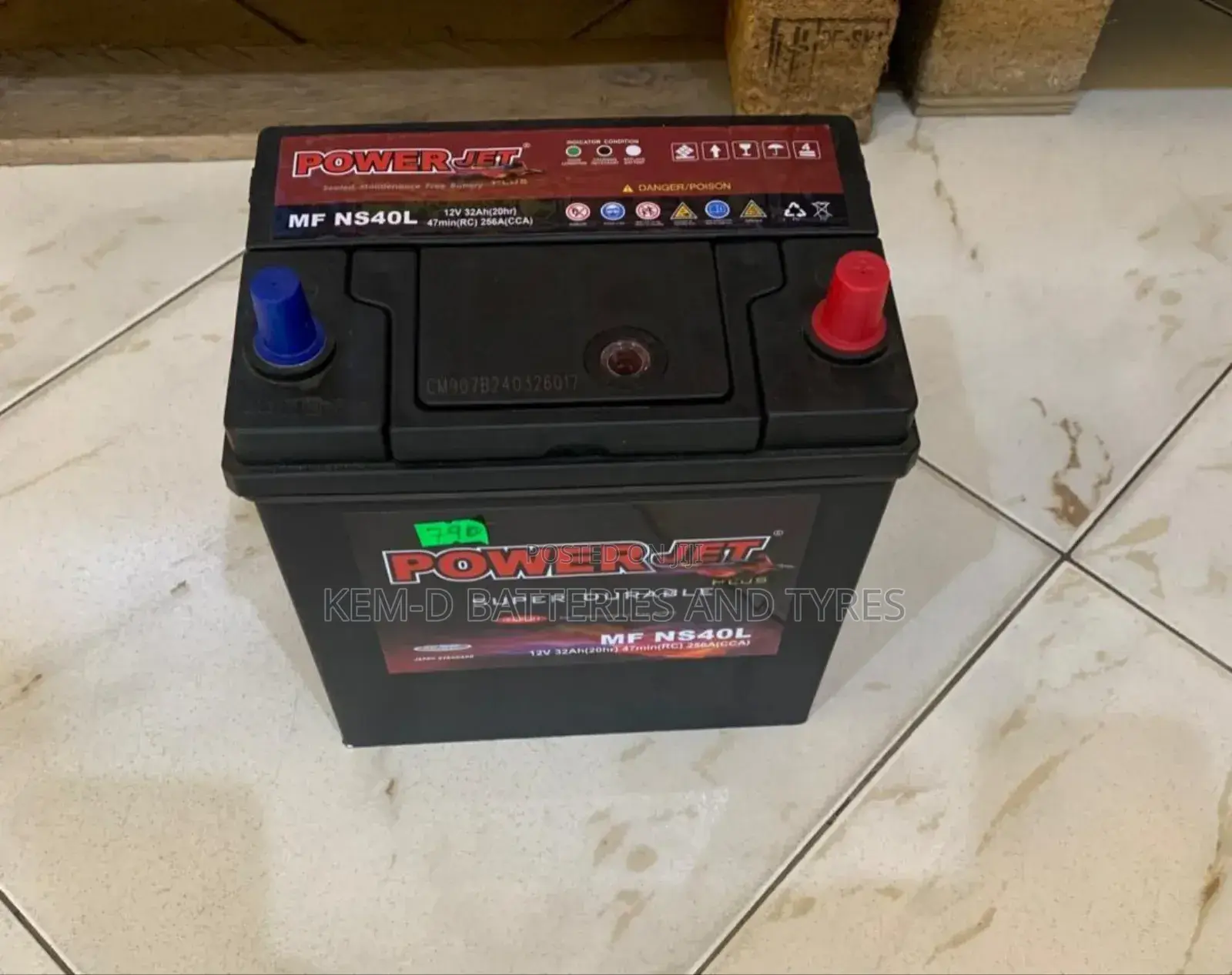 11 Plates Car Battery With Small Pole - Free Delivery