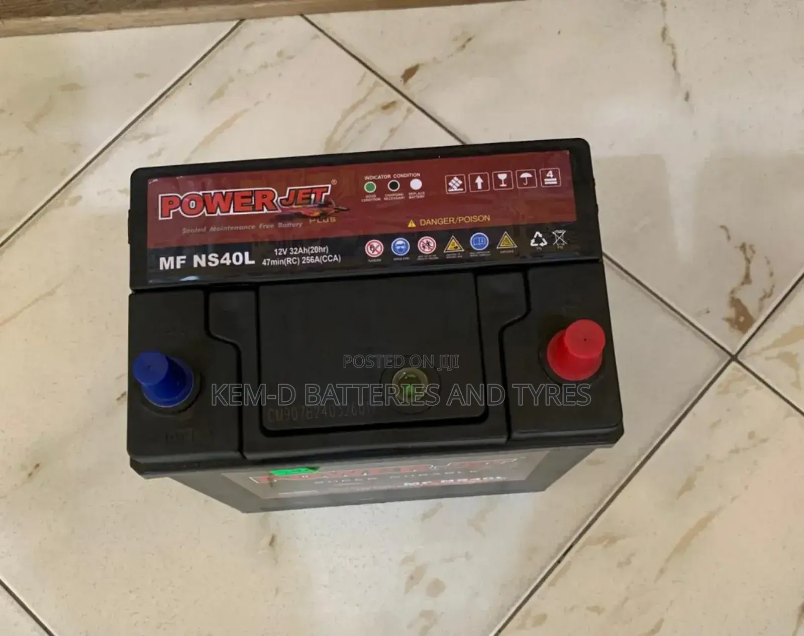 11 Plates Car Battery With Small Pole - Free Delivery