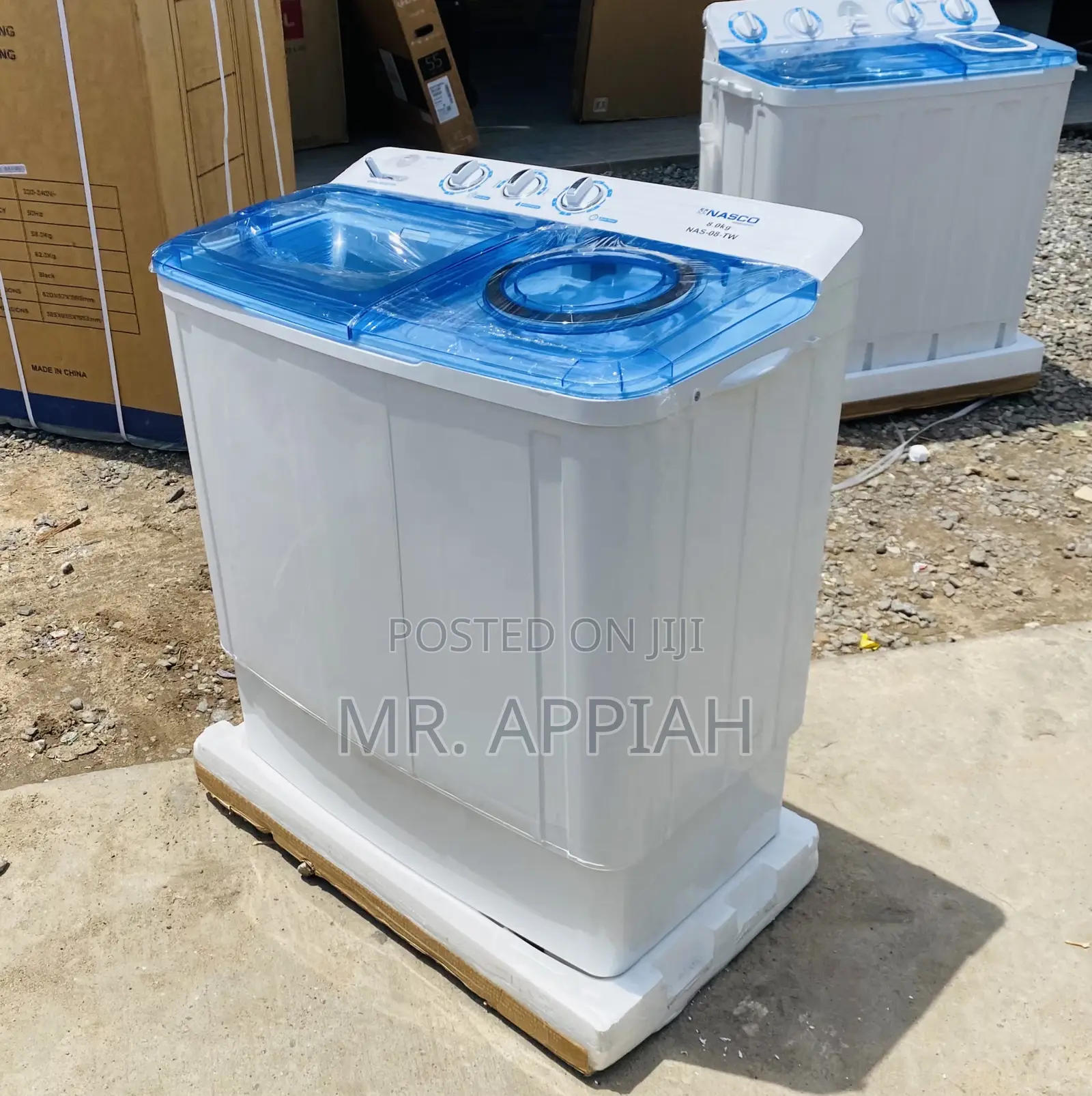 Semi-Auto Nasco 7kg Top Load Washing Machine + Spin Dry