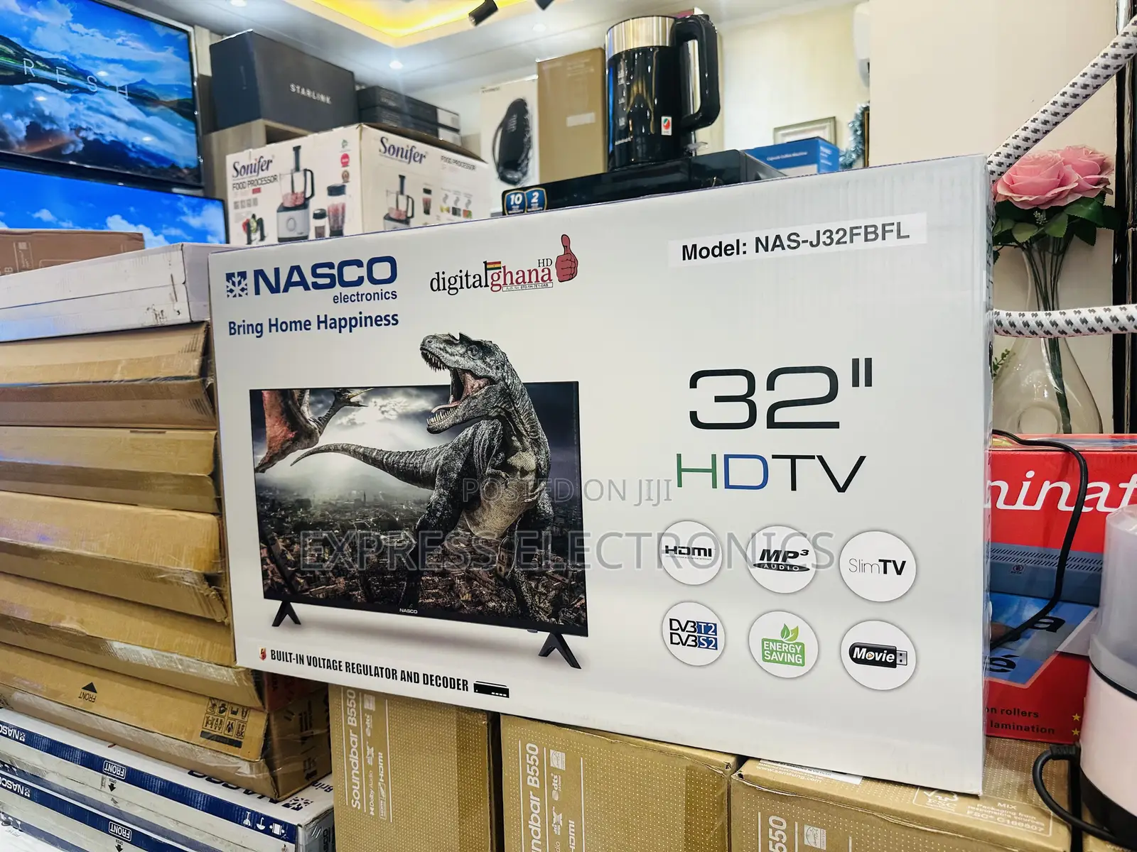Shop for the New Slim FHD Satellite 32”Nasco Television