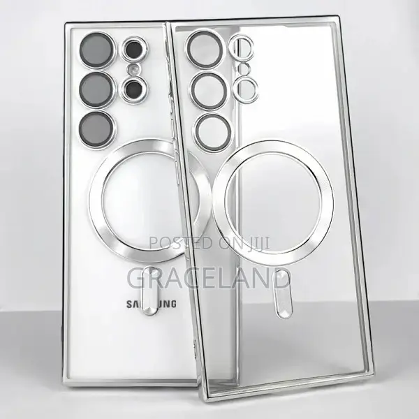Transparent Magsafe Case for Samsung Galaxy S24 S23 Ultra