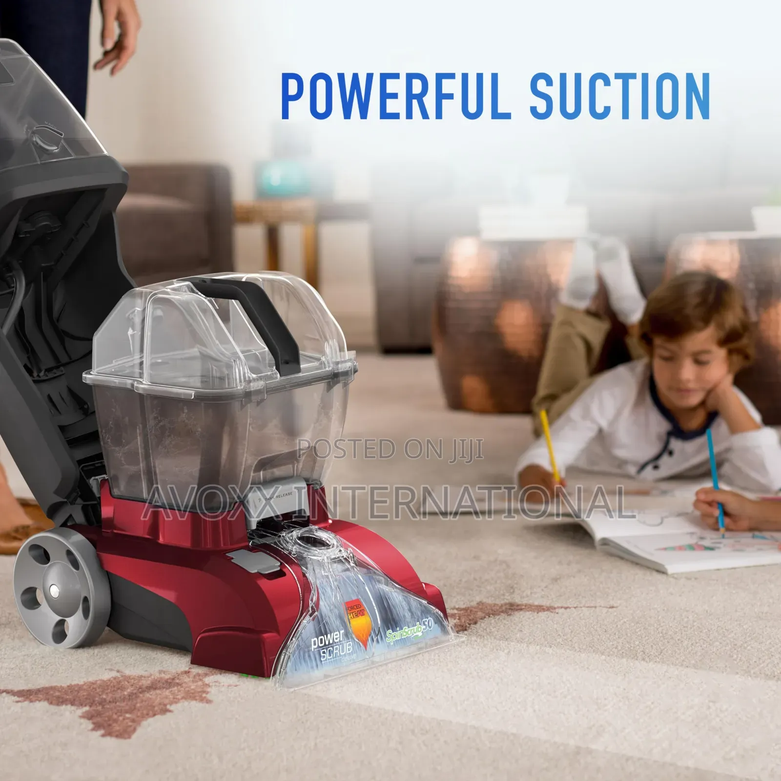 Hoover Power Scrub Deluxe Carpet Cleaner Machine, FH50150