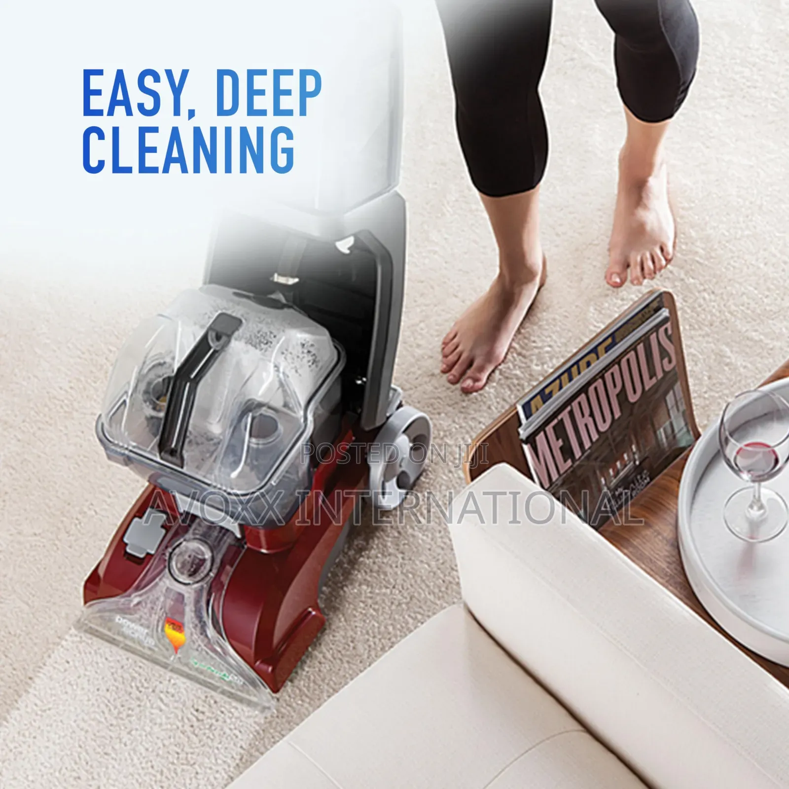 Hoover Power Scrub Deluxe Carpet Cleaner Machine, FH50150