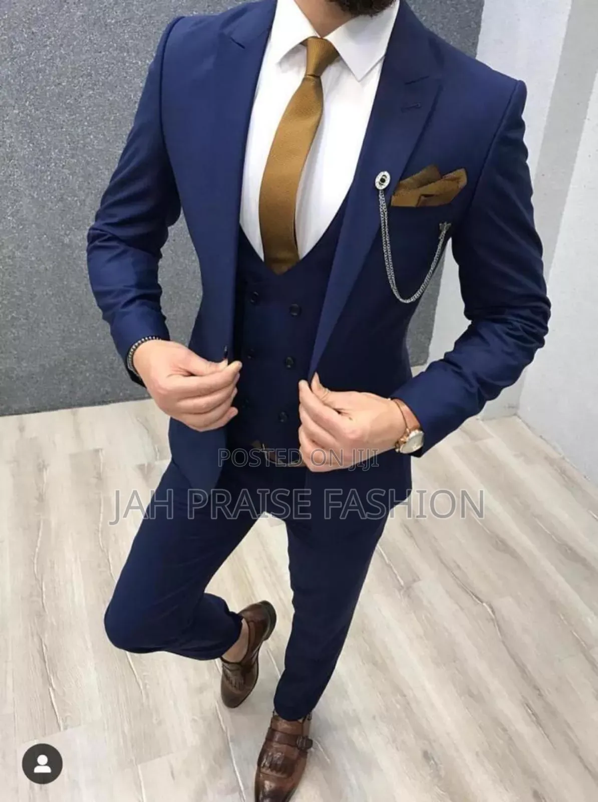 3 Pieces Plain Suit