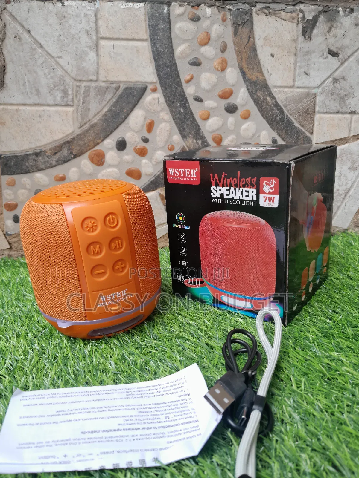 Bluetooth Speaker With Disco Light