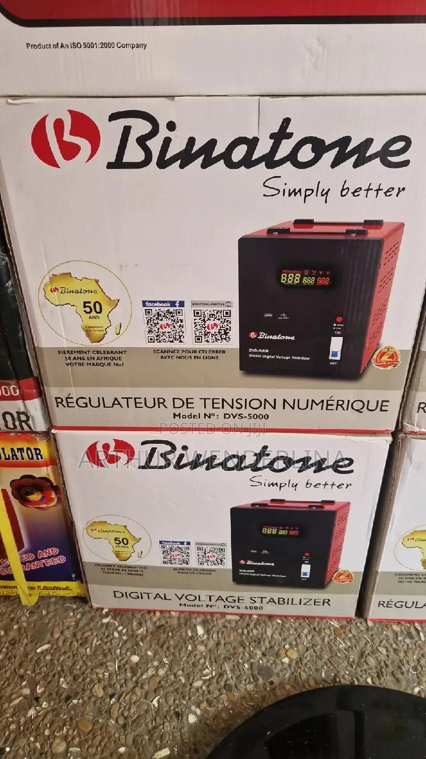 Binatone 5000W Digital Automatic Voltage Stabilizer