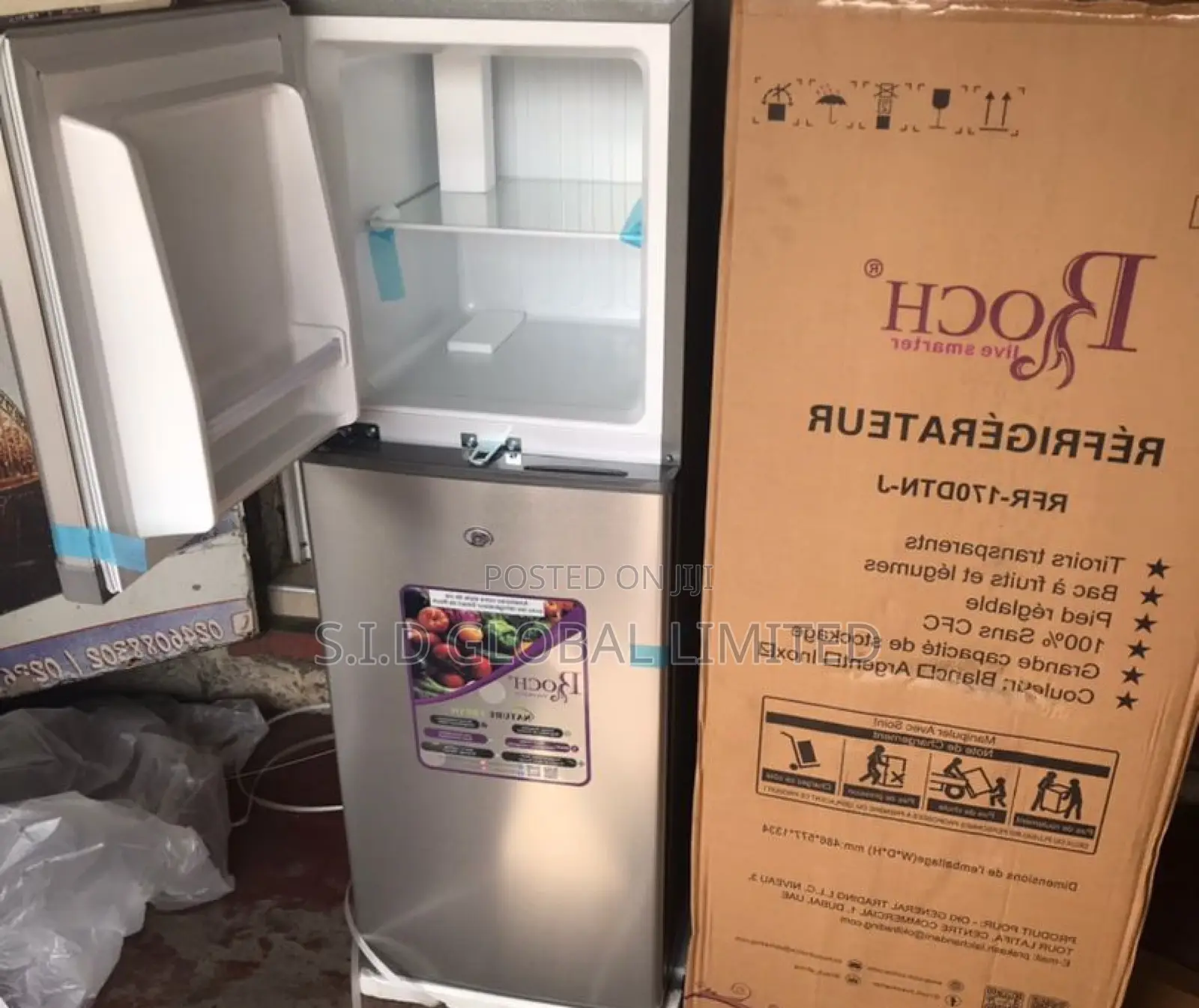 Quality Cooling With ;Roch 138L Double Door Fridge