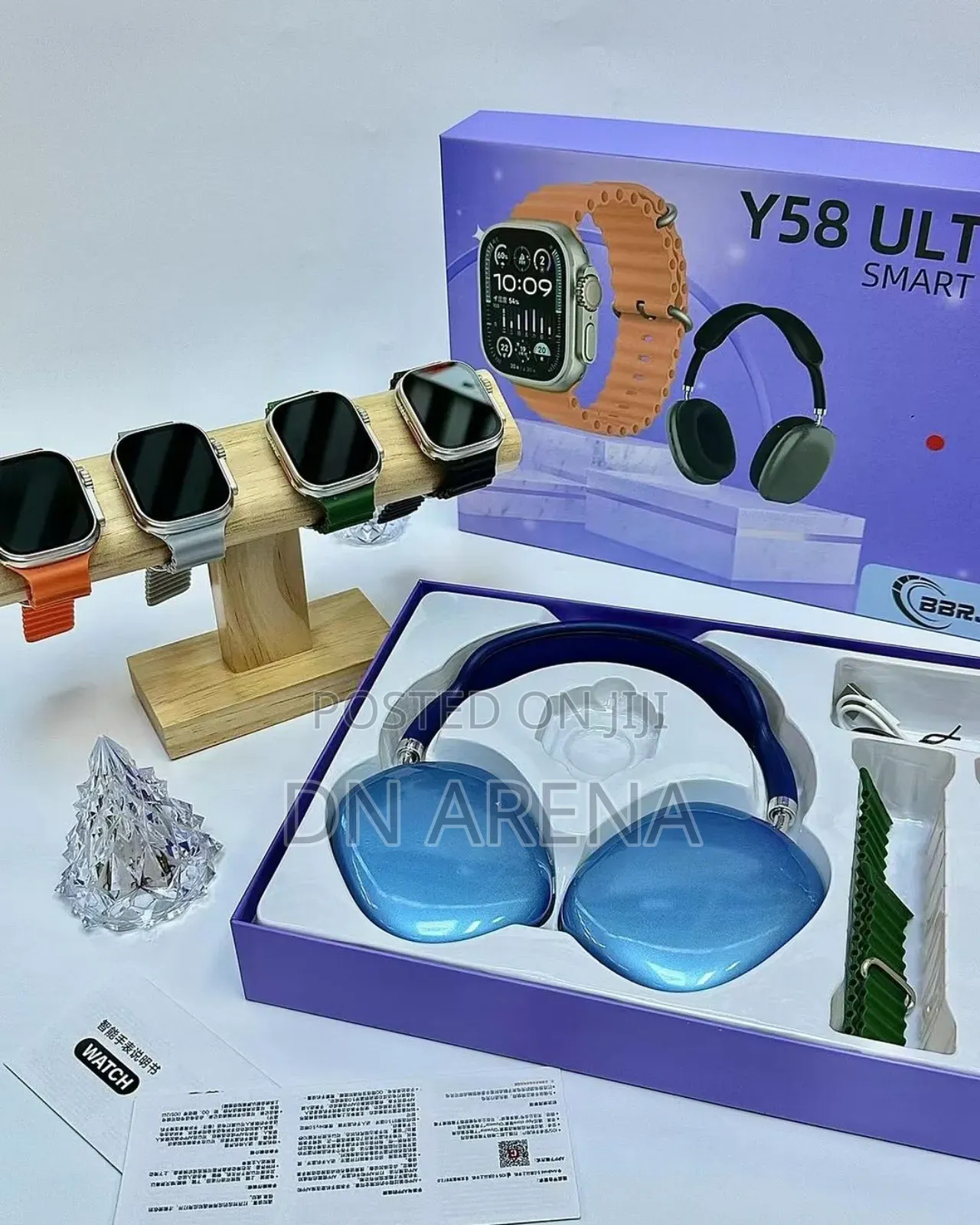 Y58 Ultra Smart Watch With P9 TWS Headset