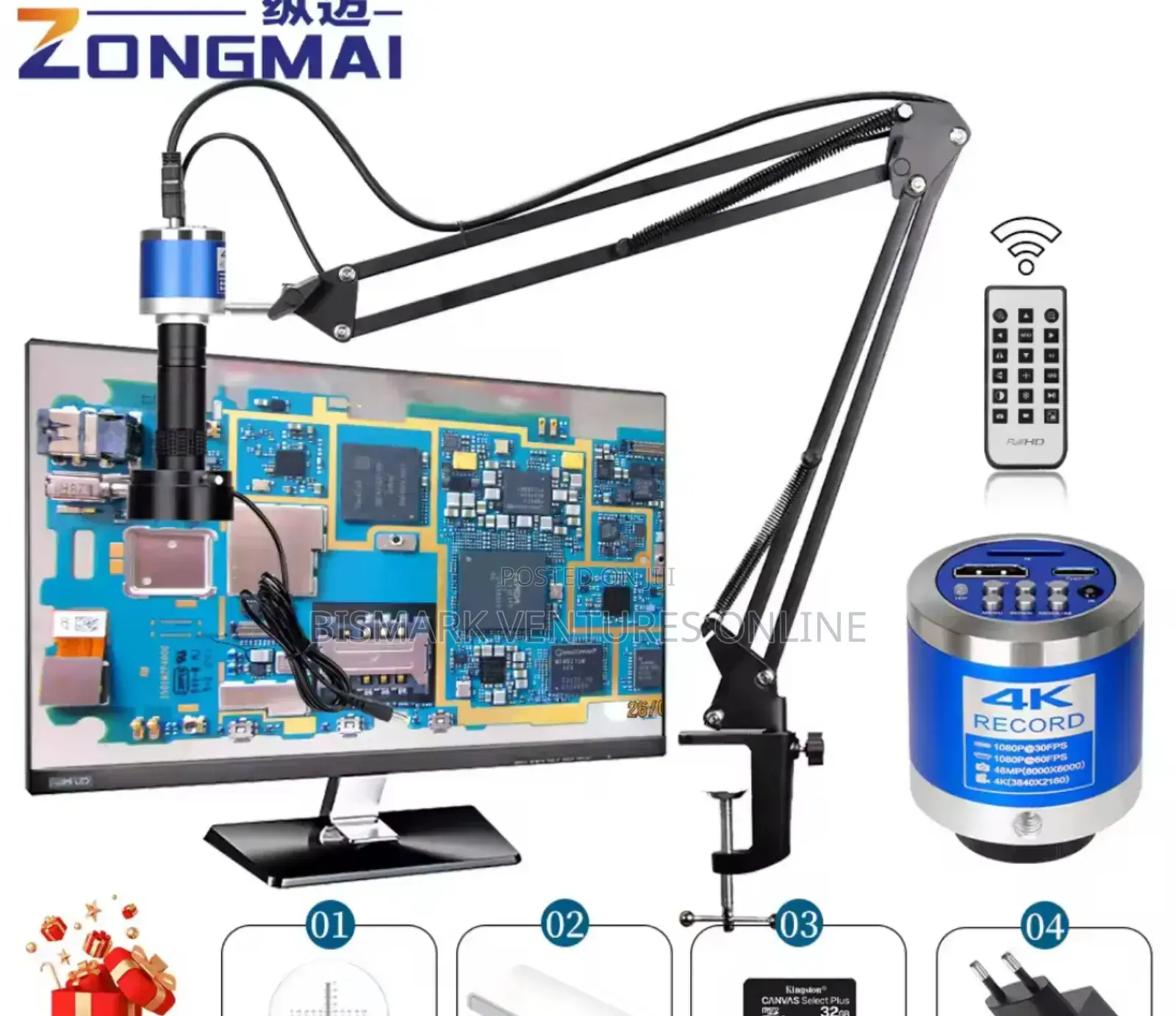 Electronic Digital Microscope Fo Soldering Microscope Set