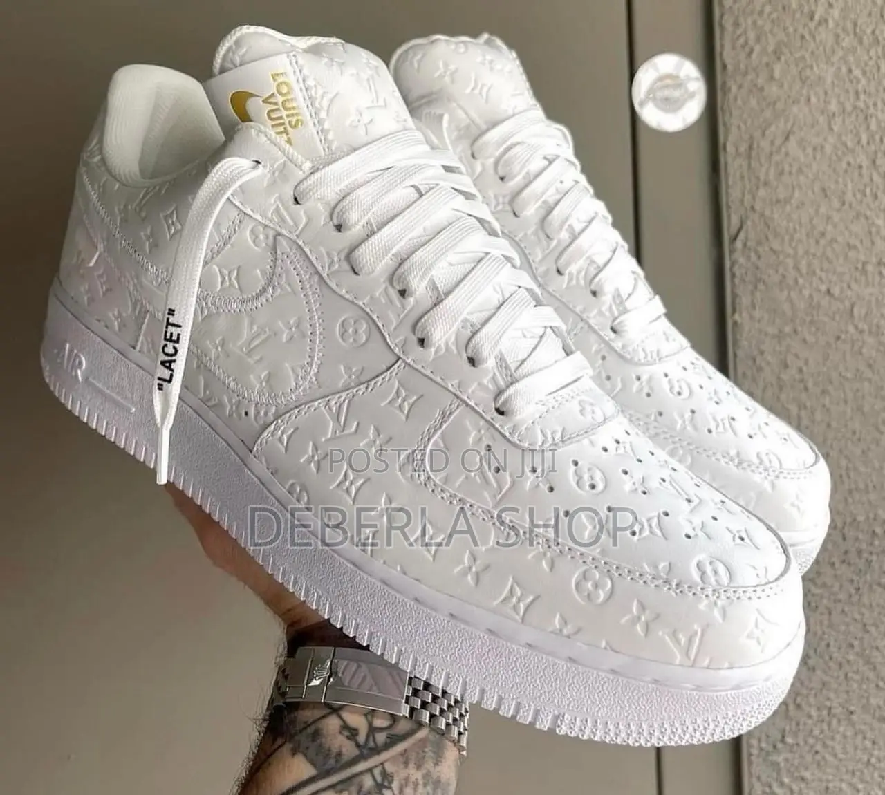 All White Lv Lancet Airforce 1