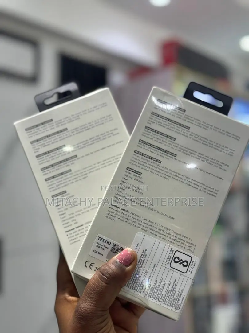Original Tecno 20,0000 Powerbank