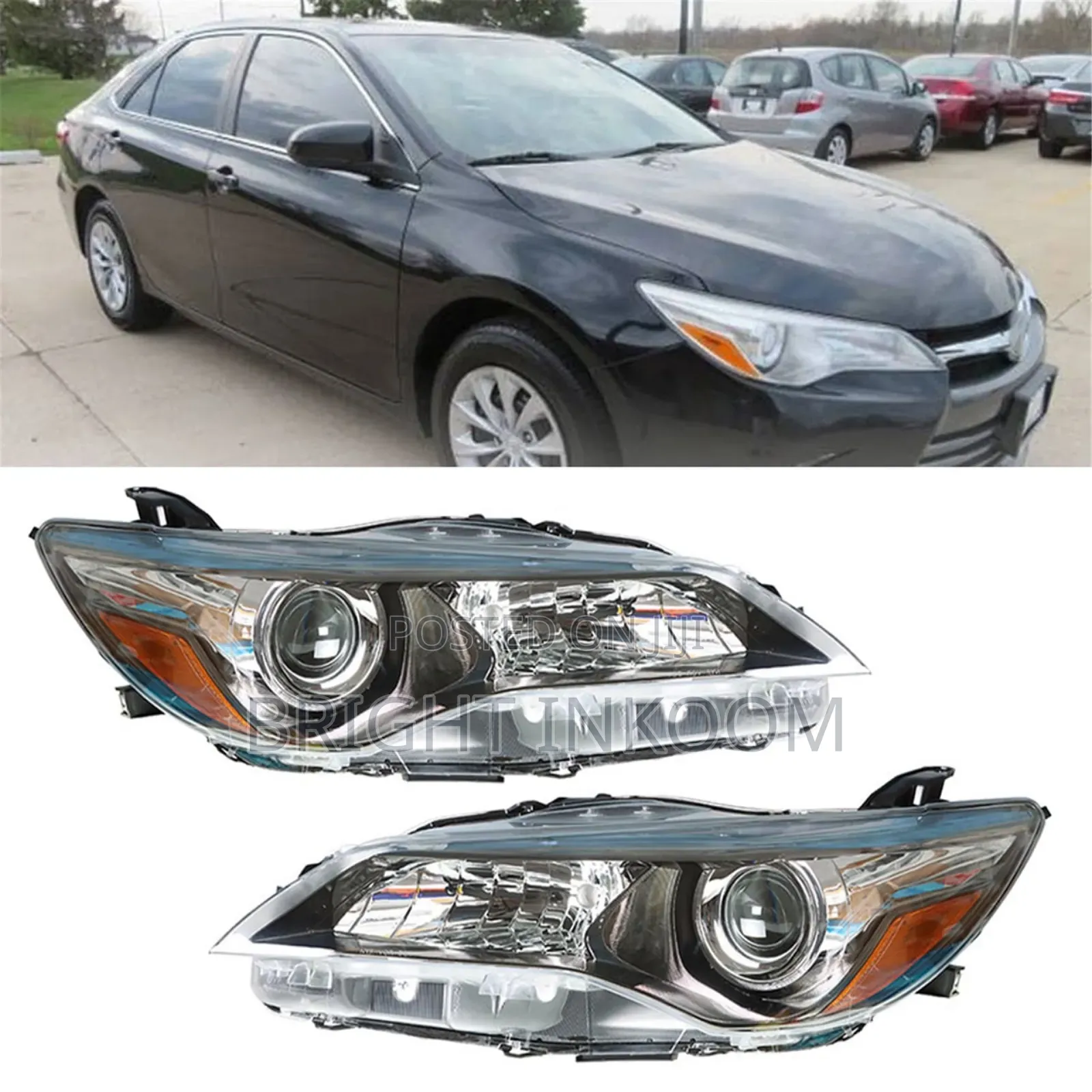 Toyota Camry 2015 2016 2017 Headlight Pair