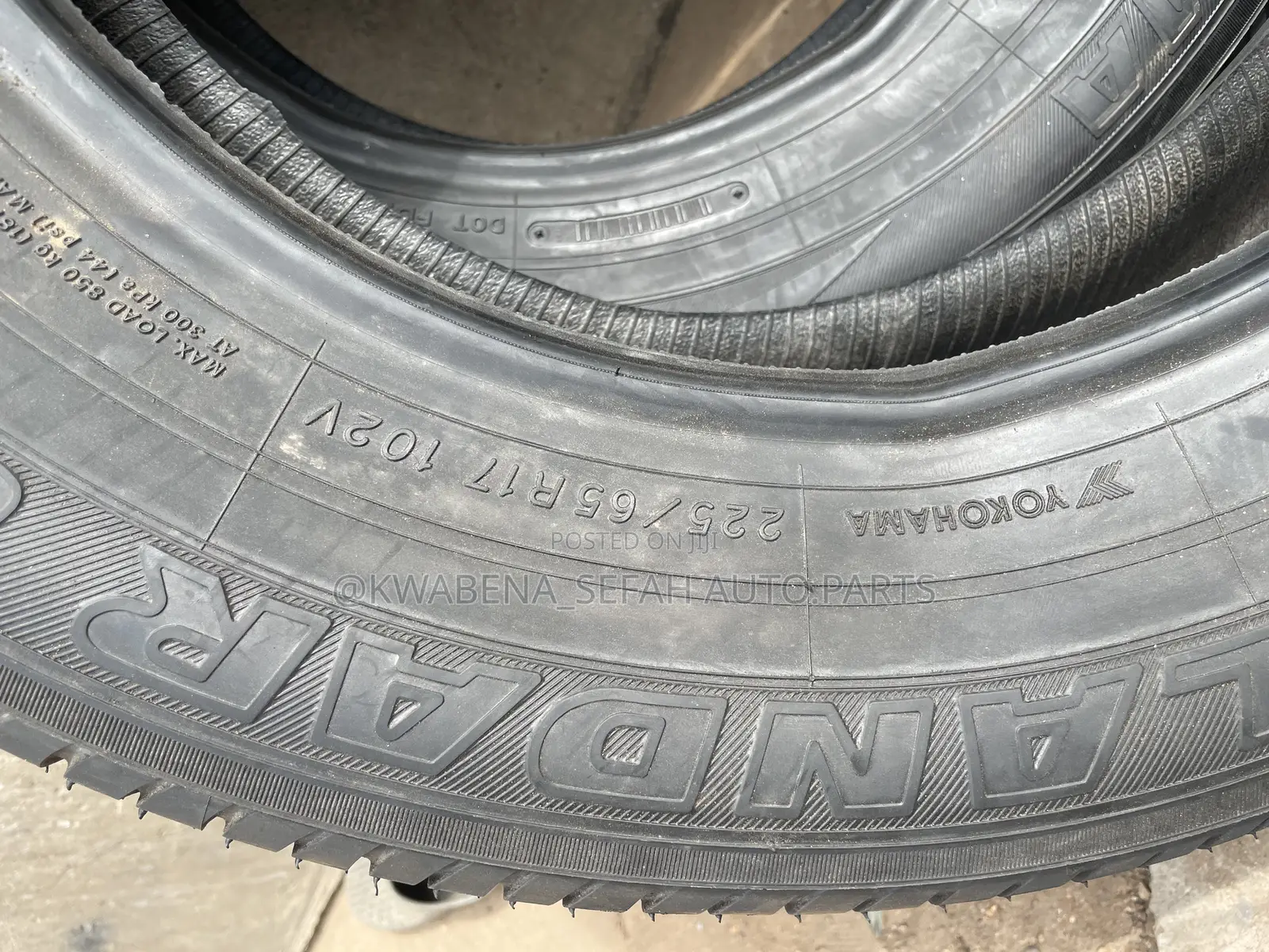 Original Yokohama 225/65r17 Tyres Available for All Cars
