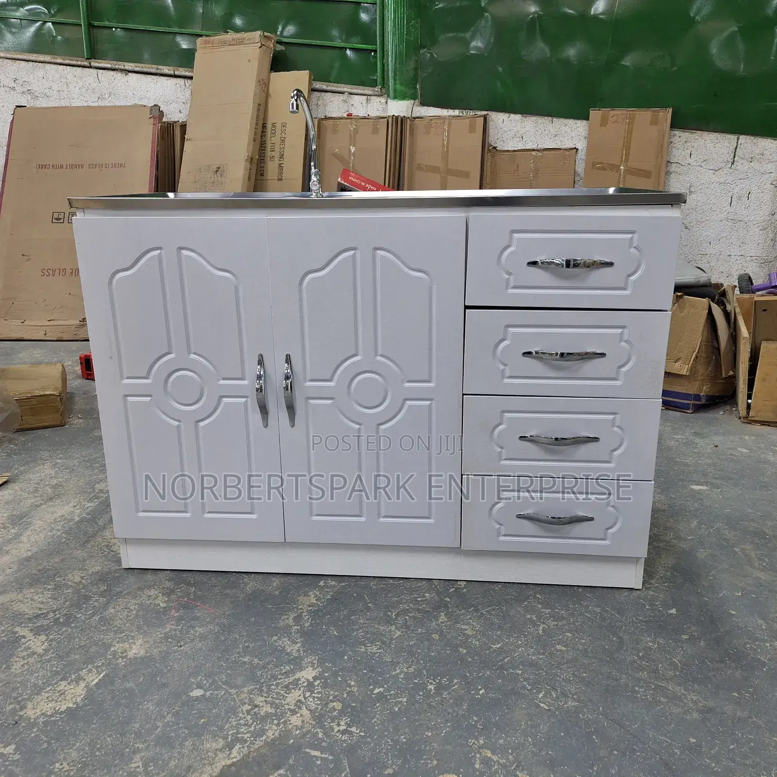 Kitchen Cupboard With a Washing Sink(728-4kt)
