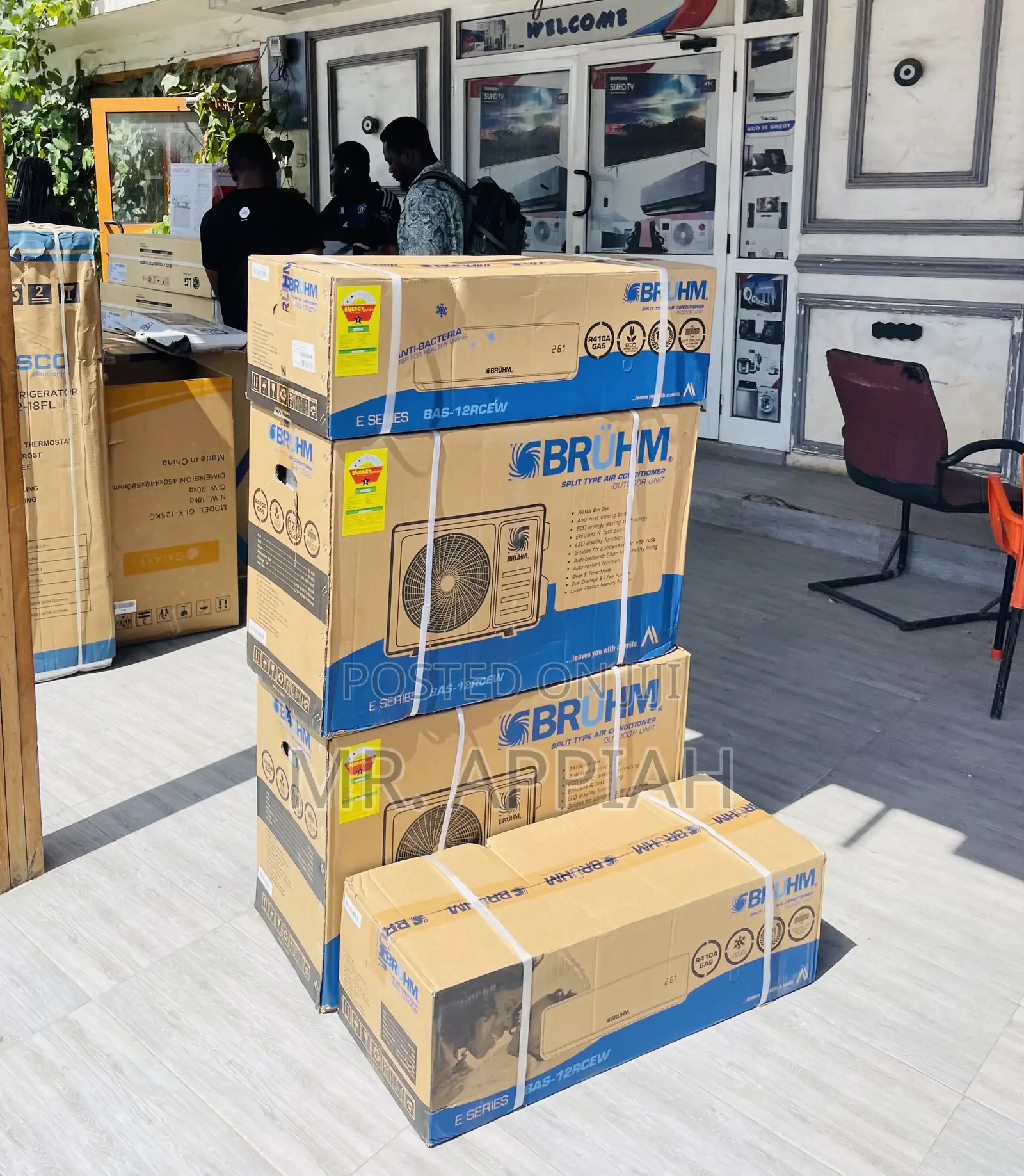 Uniquely Design Bruhm 1.5hp Non Inverter Air Conditioner.