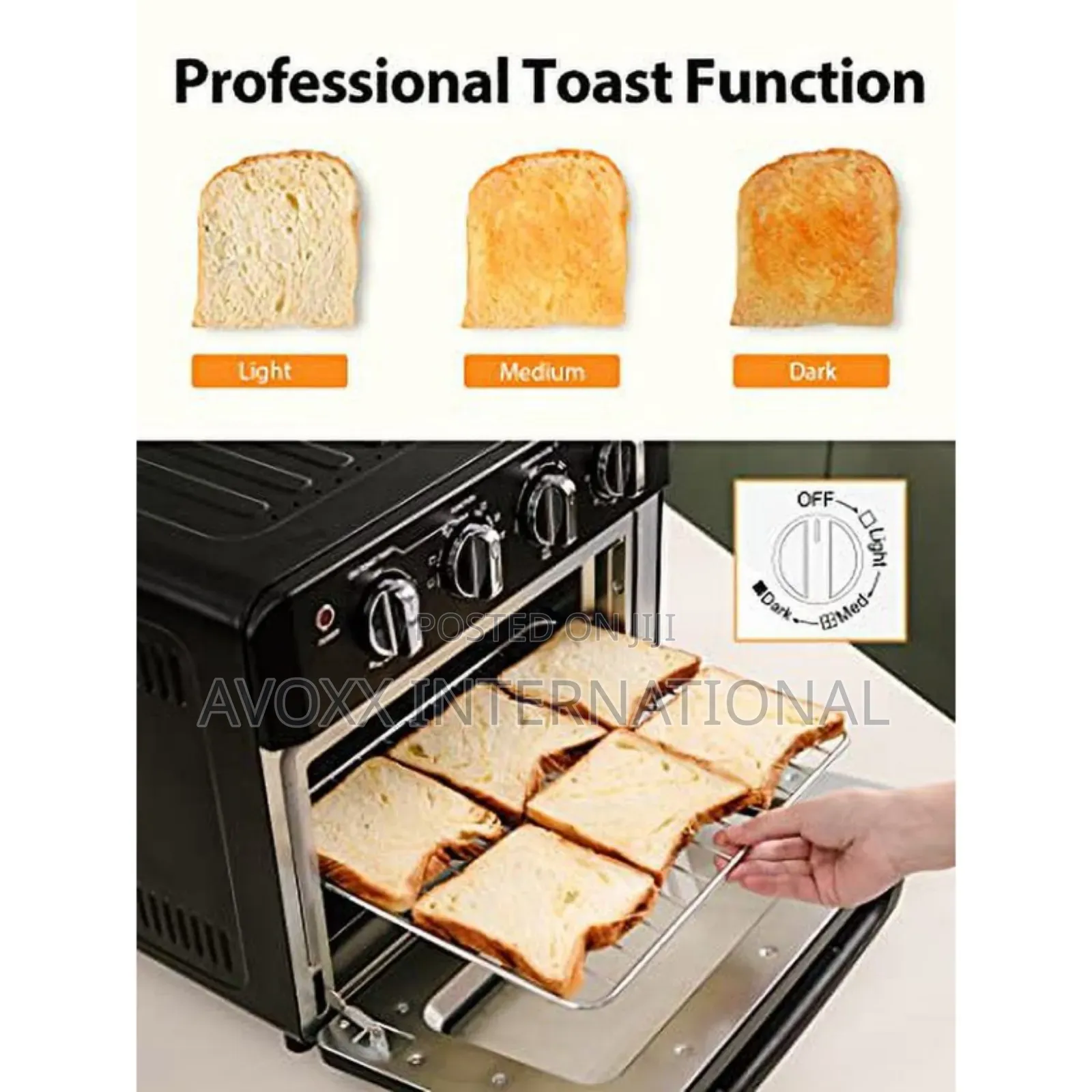 Beelicious 7-in-1 19 Quart/18l Air Fryer Toaster Oven