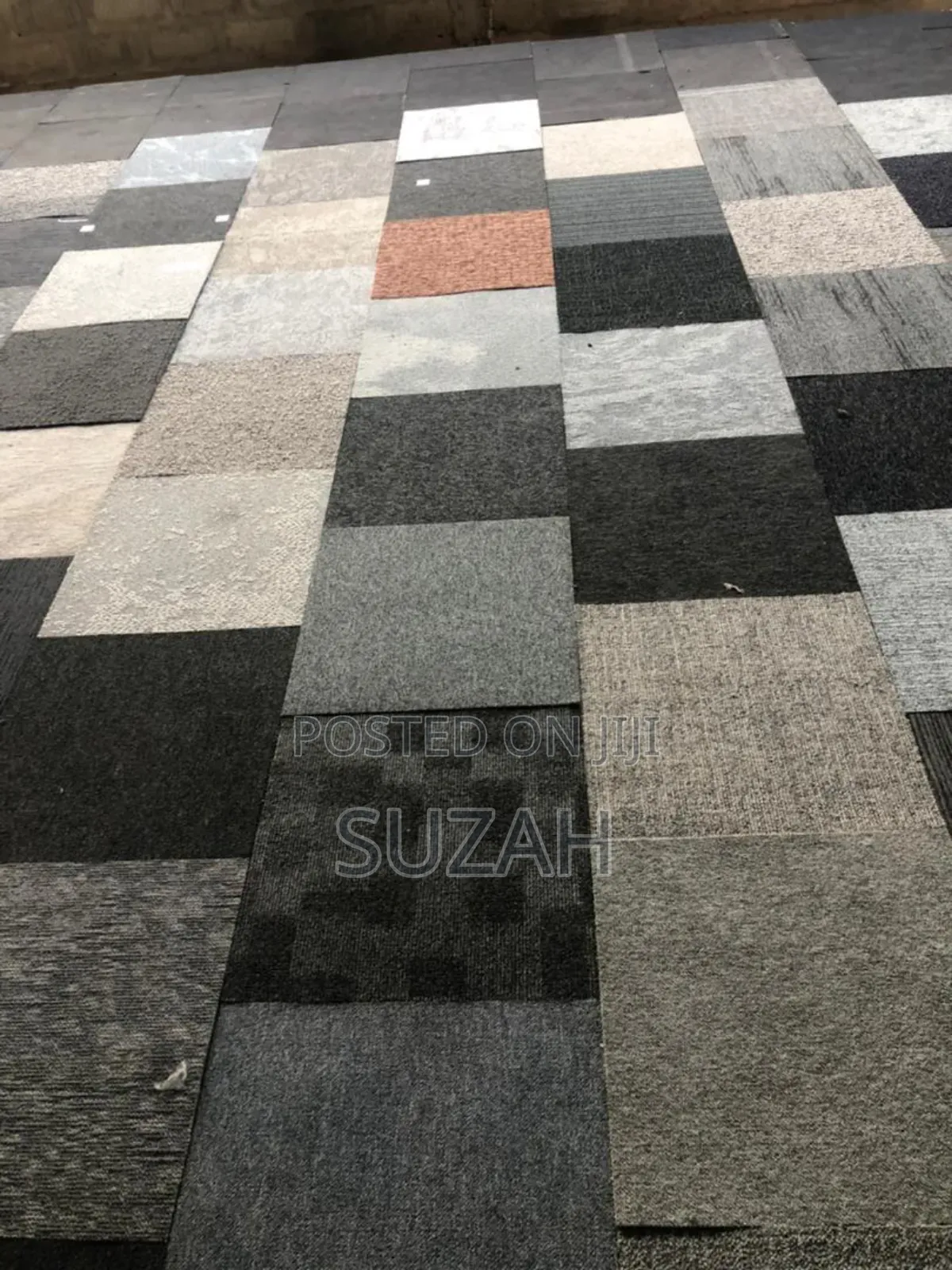 Woolen Carpet Sized in Tile Form