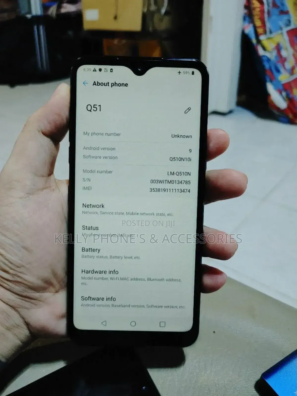 New LG Q51 32 GB Black