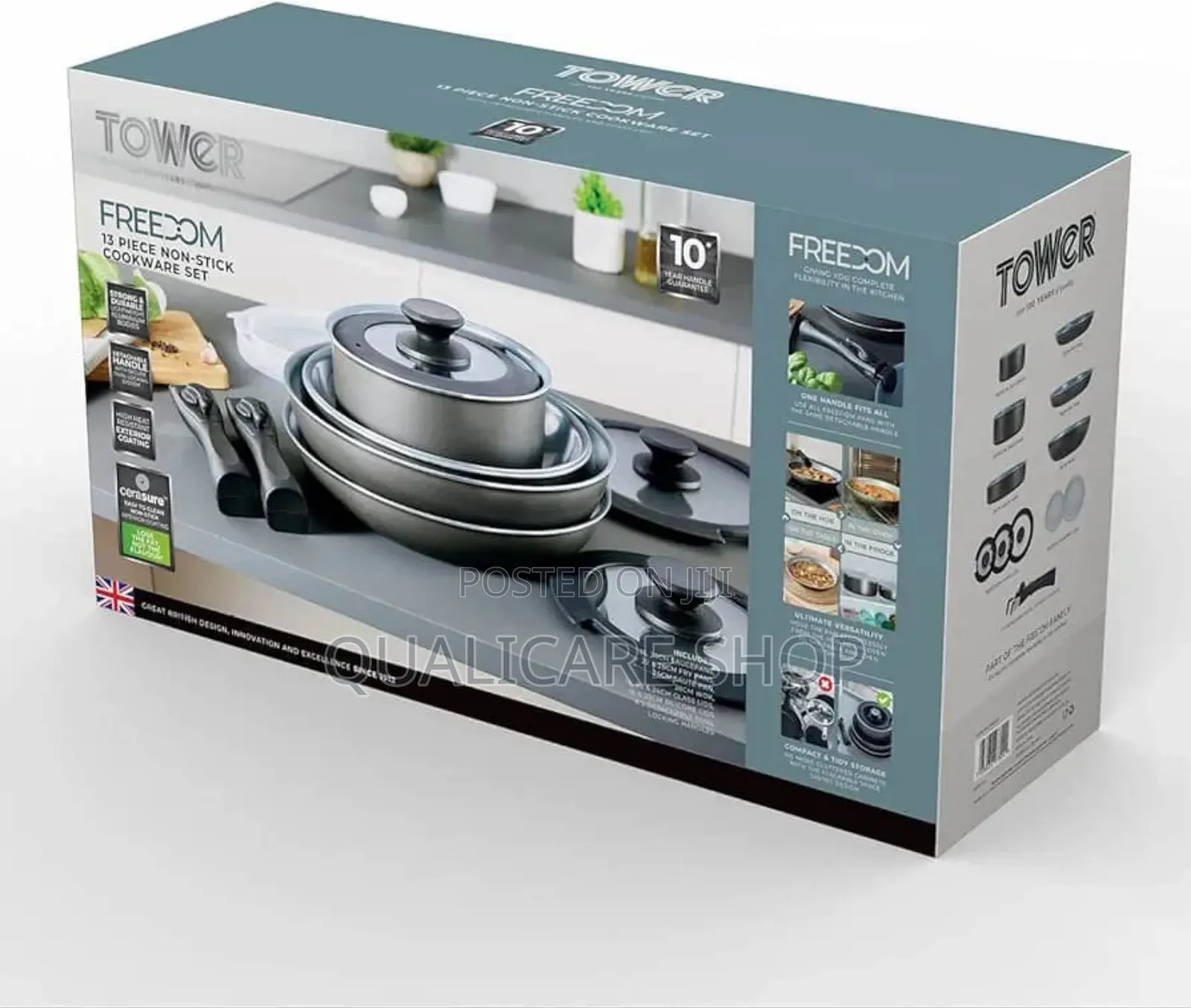 Tower Freedom 13pcs Non-Stick Cookware Set