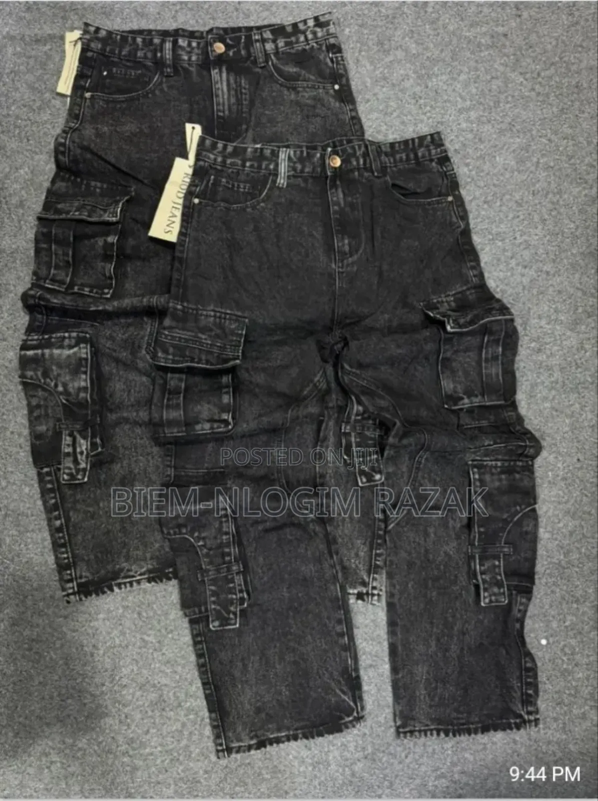 High Quality Thick N Heavy Cargo Baggy Jeans Available