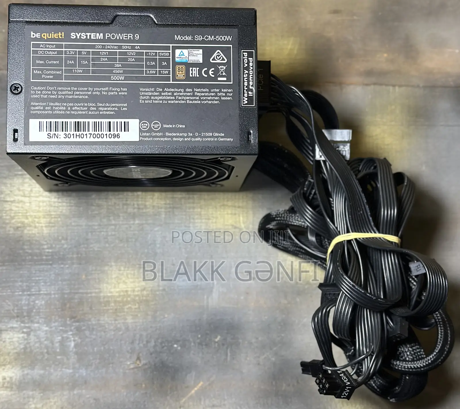 Bequiet 500w Semi-Modular Gaming Power Supply