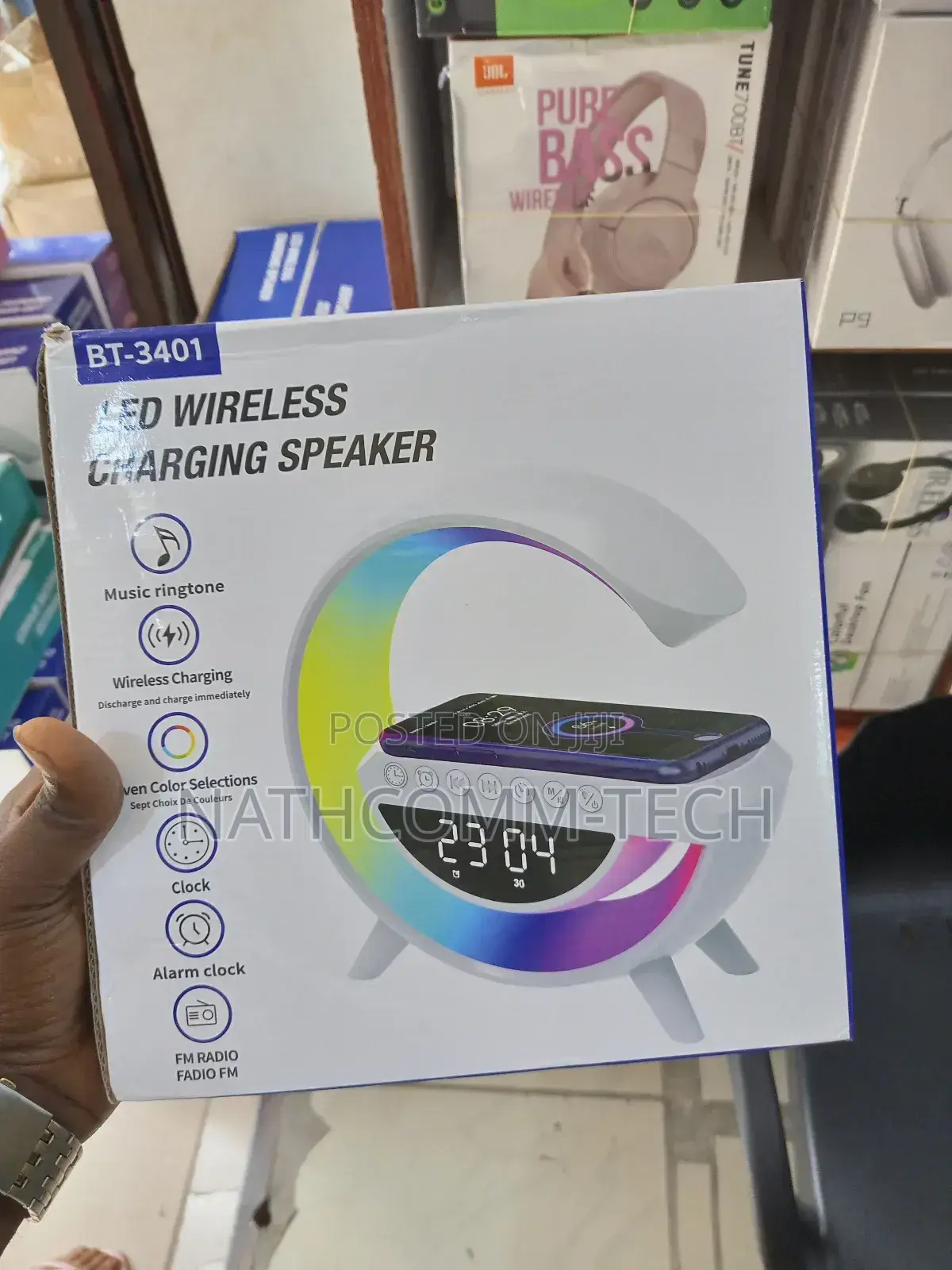 Bt-3401 Wireless Charger and Speaker 