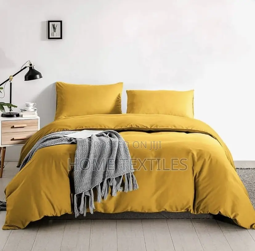7 Pieces Quilt for King Sized Beds Available in Plain Colors