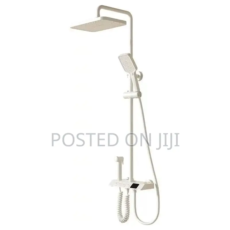 Universal Cream White,Black Copper Digital Shower Three In1