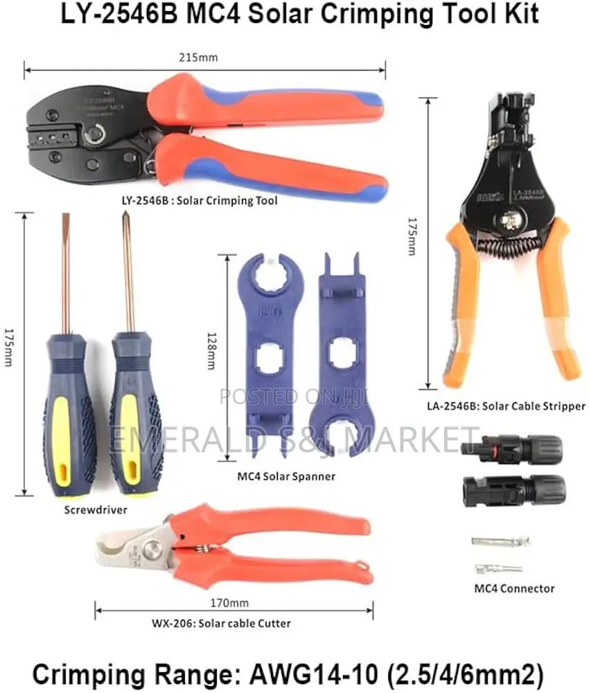 Solar Crimping Tool Set