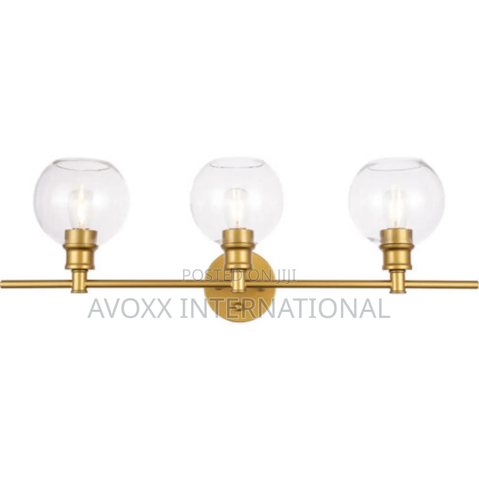 Living District Collier 3 Light 28" Brass Wall Sconce Light